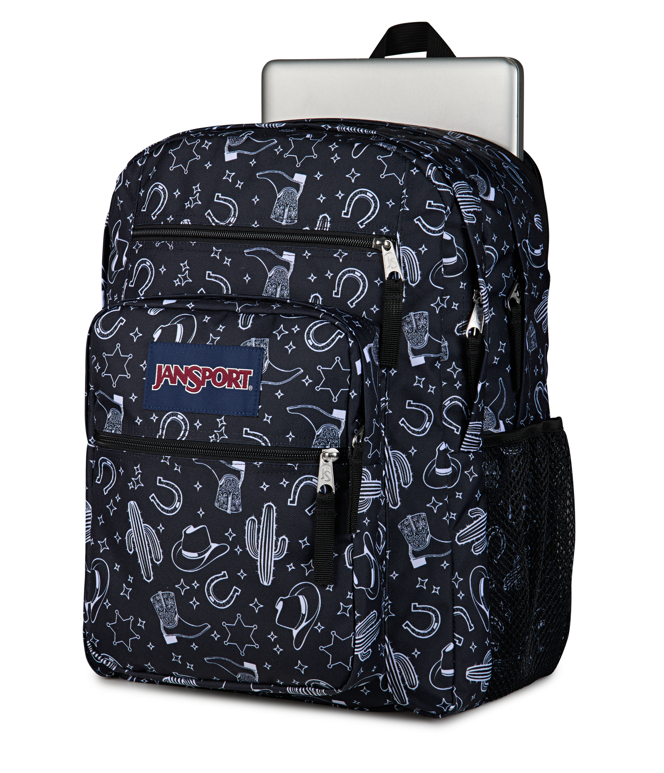 JanSport Big Student Backpack 34L in Wild West Escape — detail view 2 # color_Wild West Escape