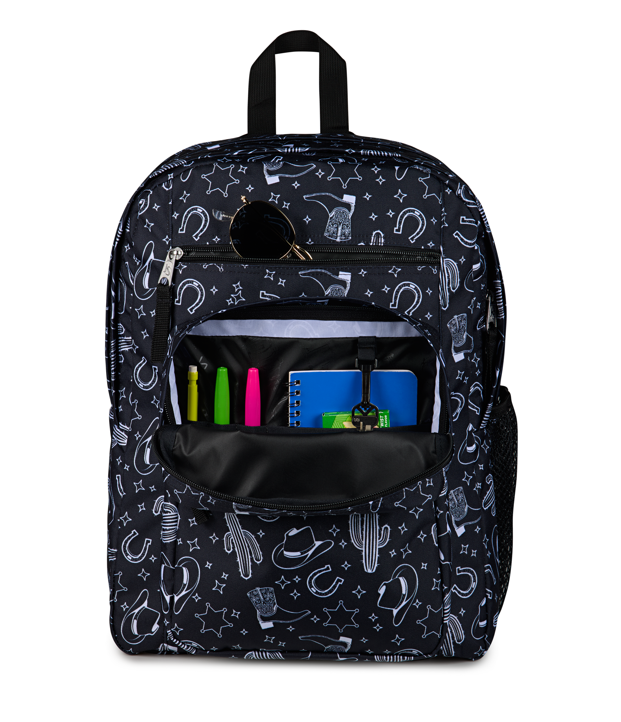 JanSport Big Student Backpack 34L in Wild West Escape — detail view 3 # color_Wild West Escape