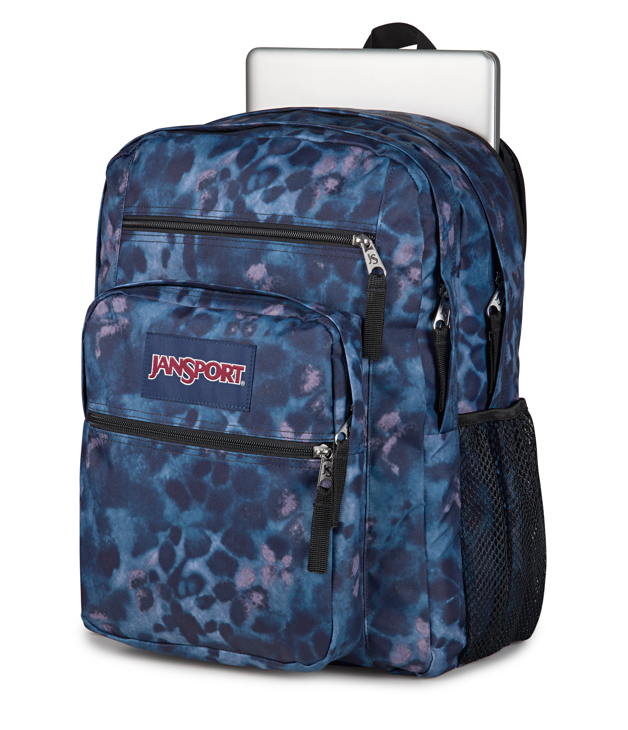JanSport Big Student Backpack 34L in Ghostly Floral — detail view 2 # color_Ghostly Floral