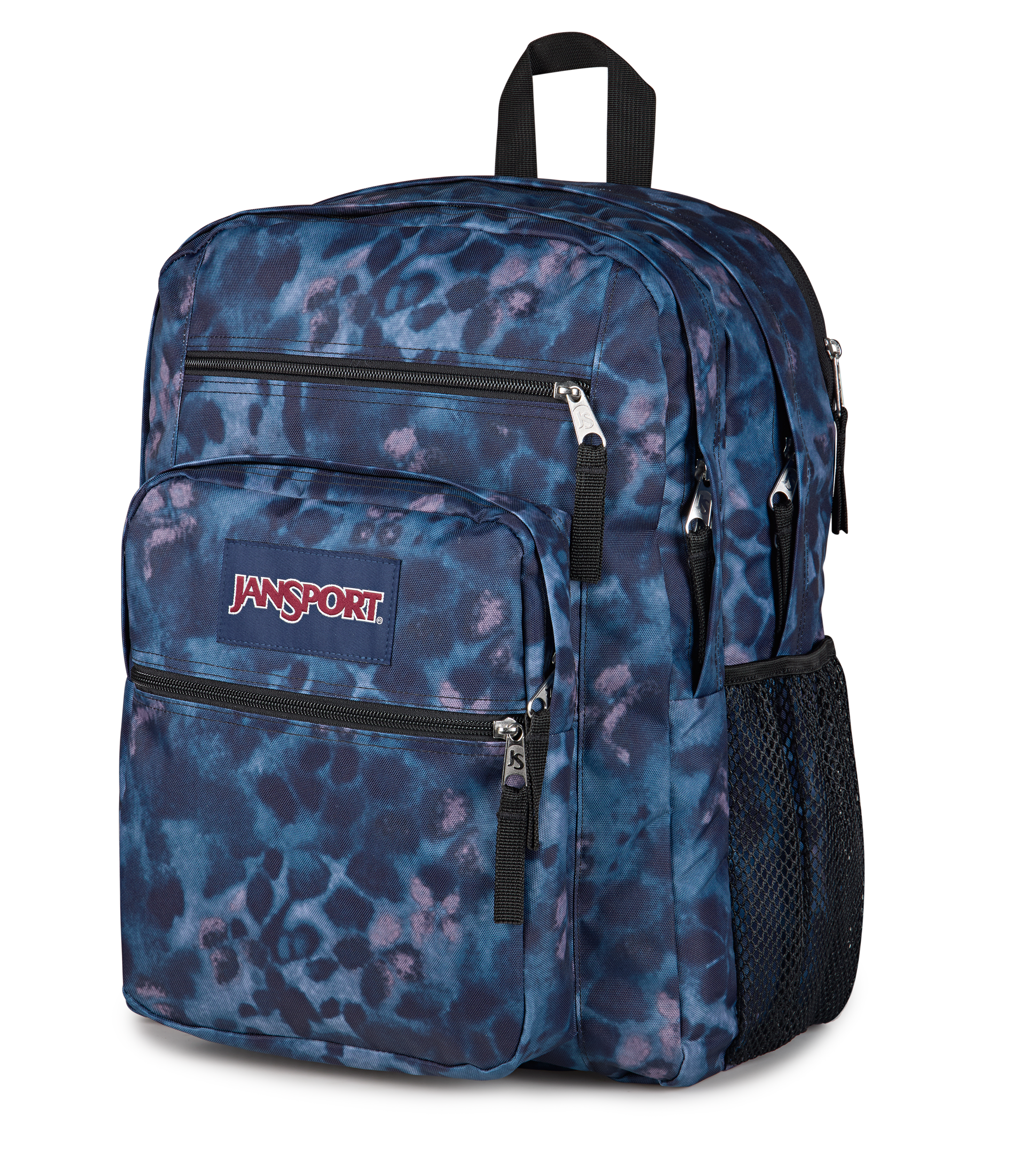 JanSport Big Student Backpack 34L in Ghostly Floral — angle view 2 # color_Ghostly Floral