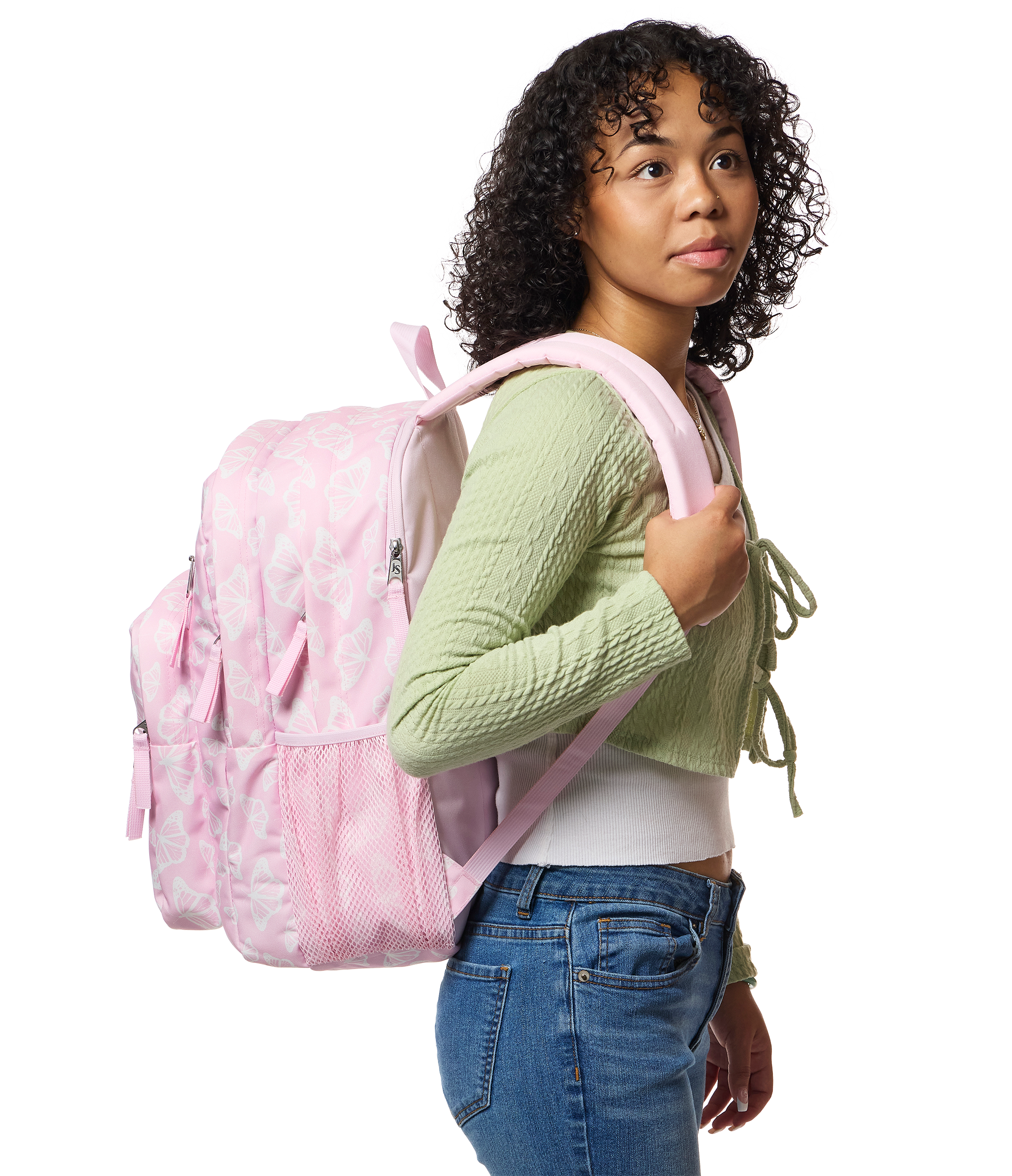 JanSport Big Student Backpack 34L in Flutter By Pink — lifestyle # color_Flutter By Pink