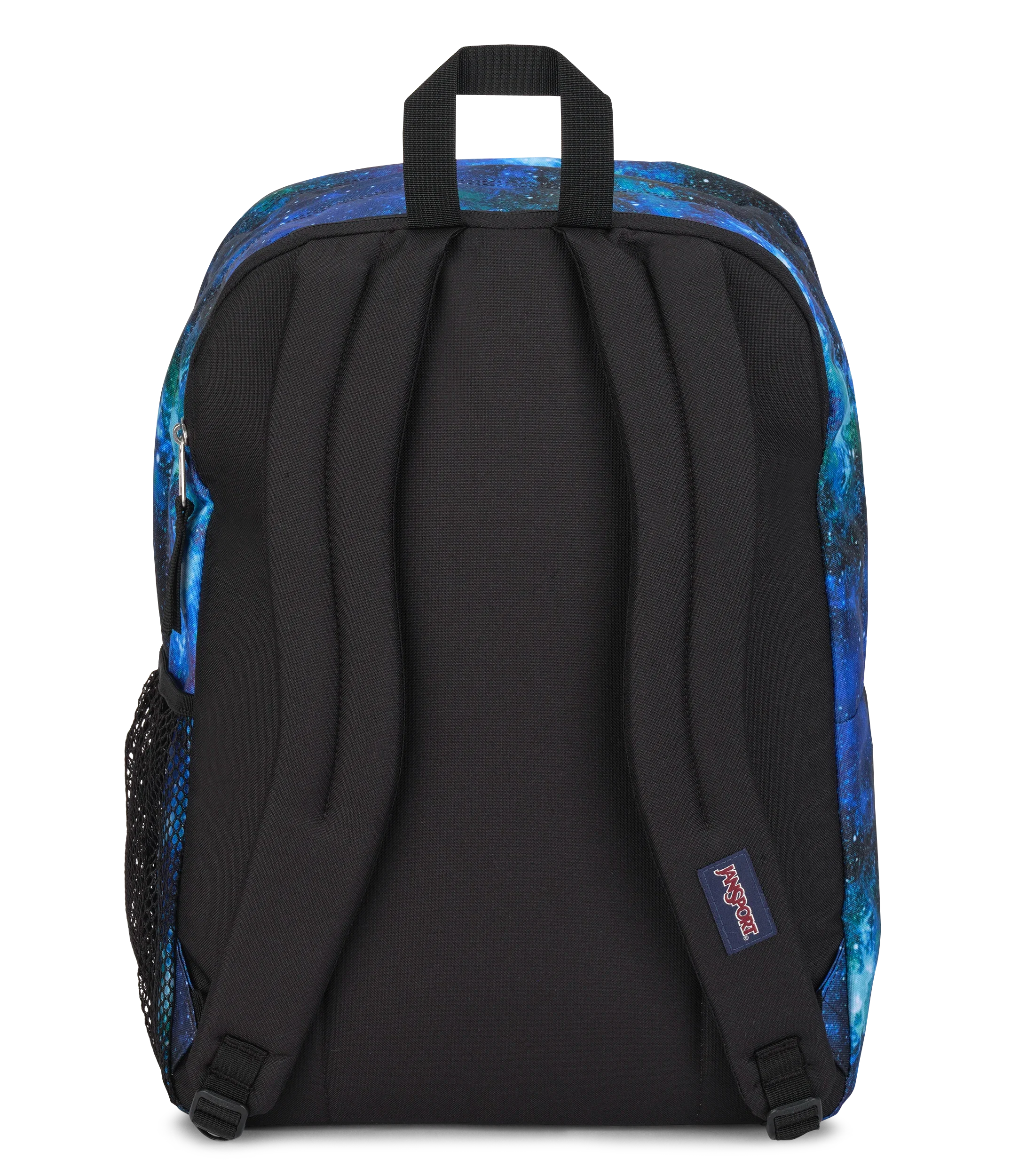 JanSport Big Student Backpack 34L in Cyberspace Galaxy — back view # color_Cyberspace Galaxy