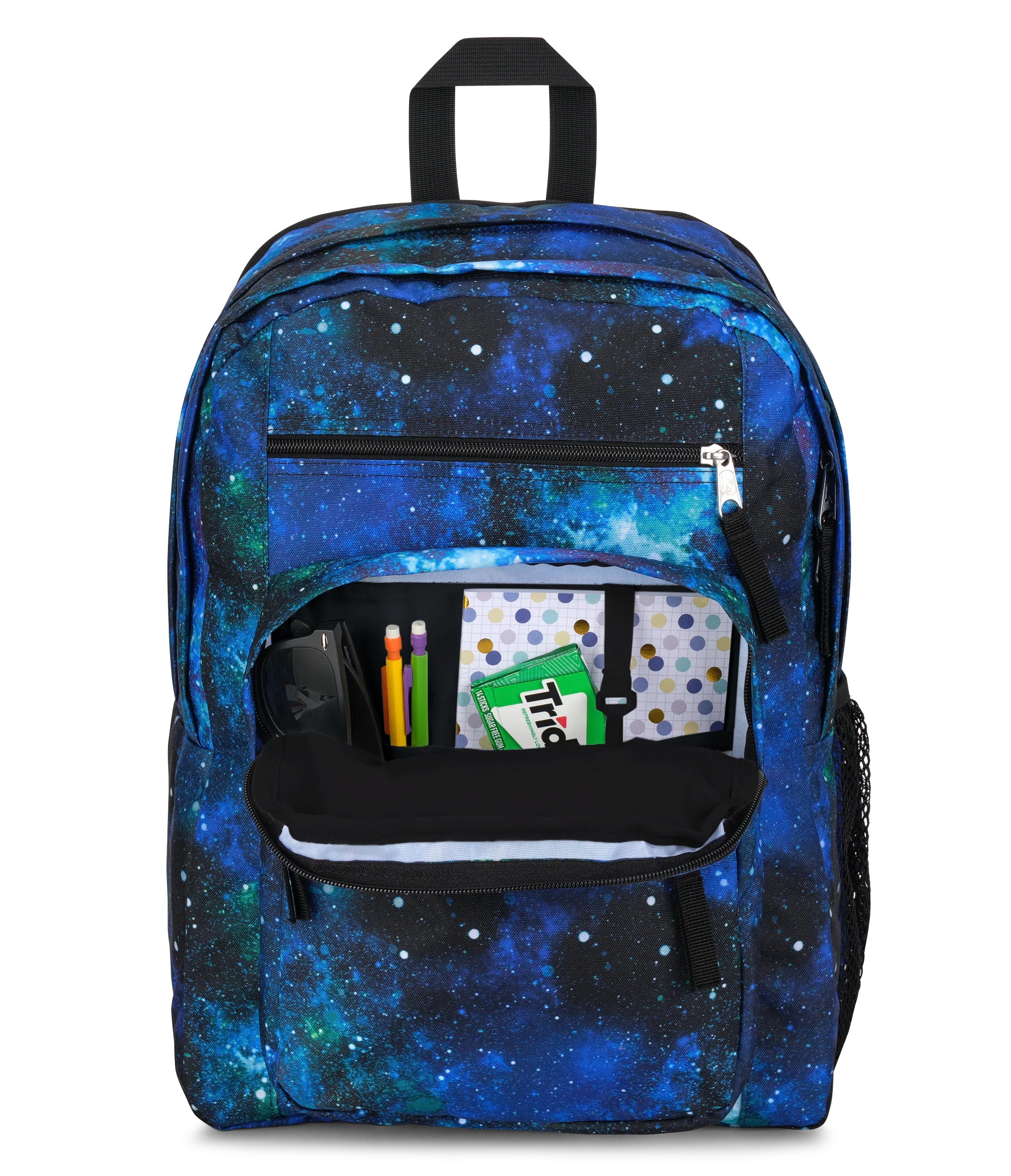 JanSport Big Student Backpack 34L in Cyberspace Galaxy — detail view 3 # color_Cyberspace Galaxy