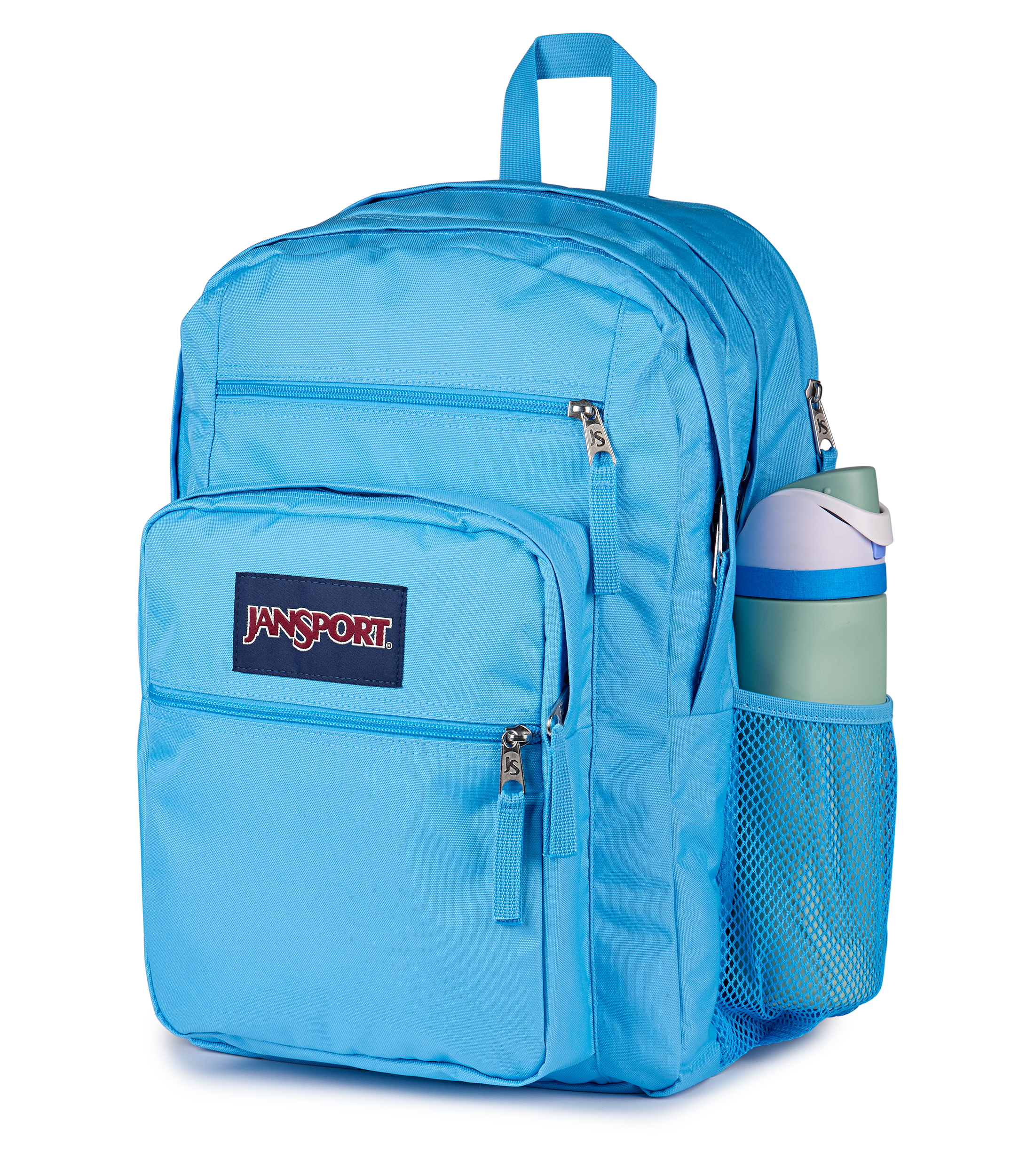 JanSport Big Student Backpack 34L in Electric Azul — detail view # color_Electric Azul