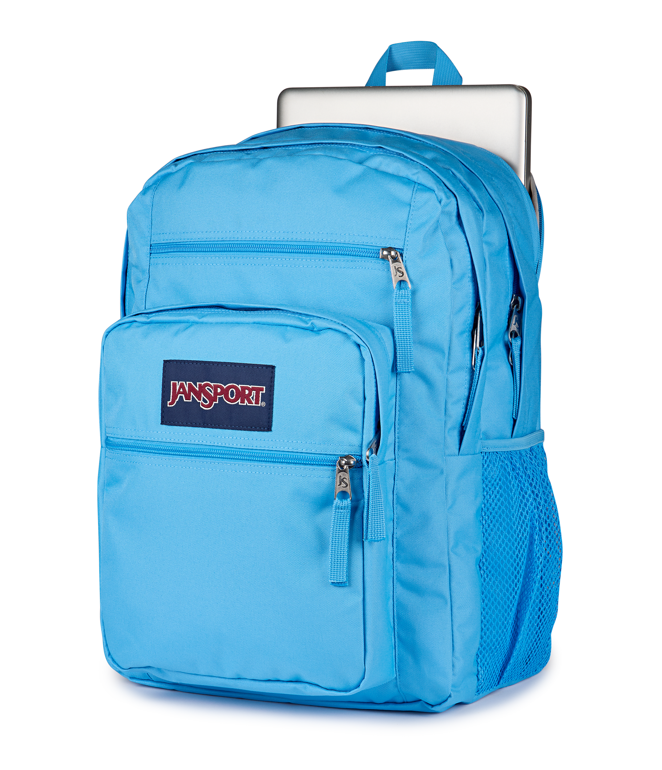 JanSport Big Student Backpack 34L in Electric Azul — detail view 2 # color_Electric Azul