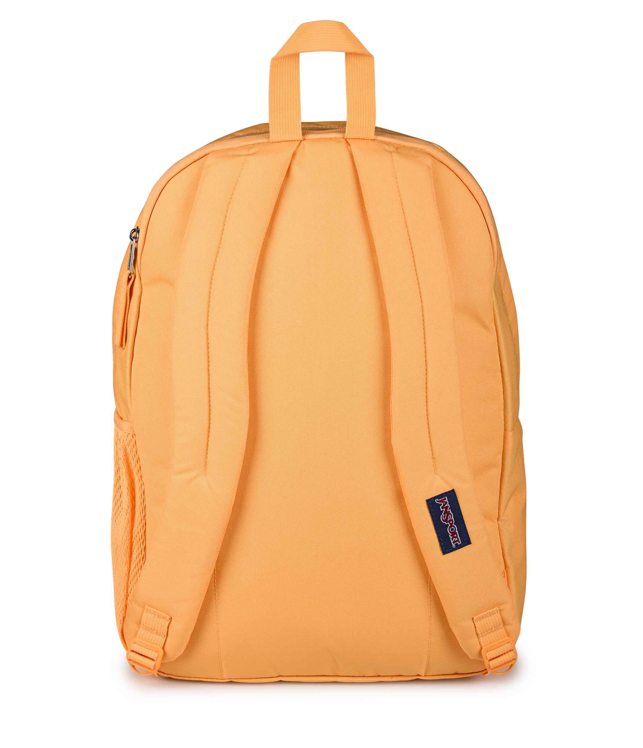 JanSport Big Student Backpack 34L in Orange Soda — back view # color_Orange Soda