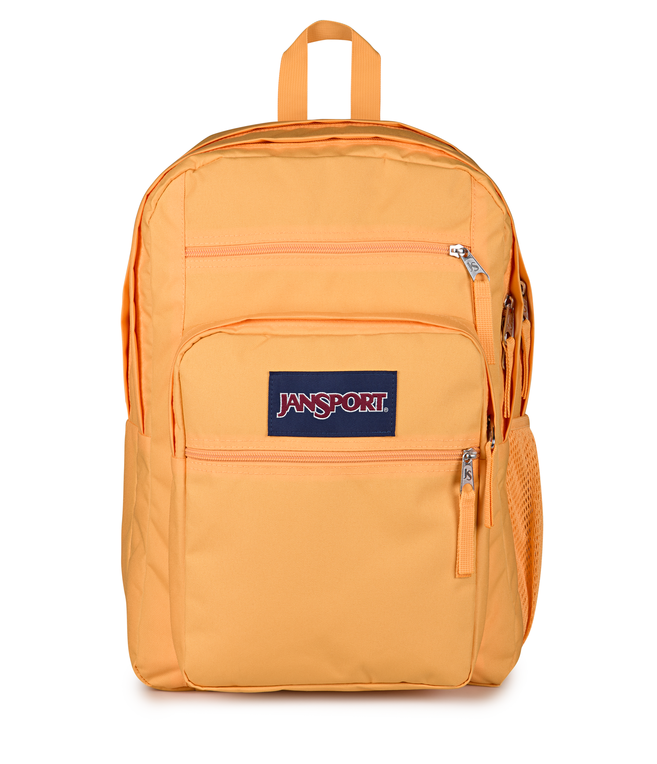 JanSport Big Student Backpack 34L in Orange Soda — front view # color_Orange Soda