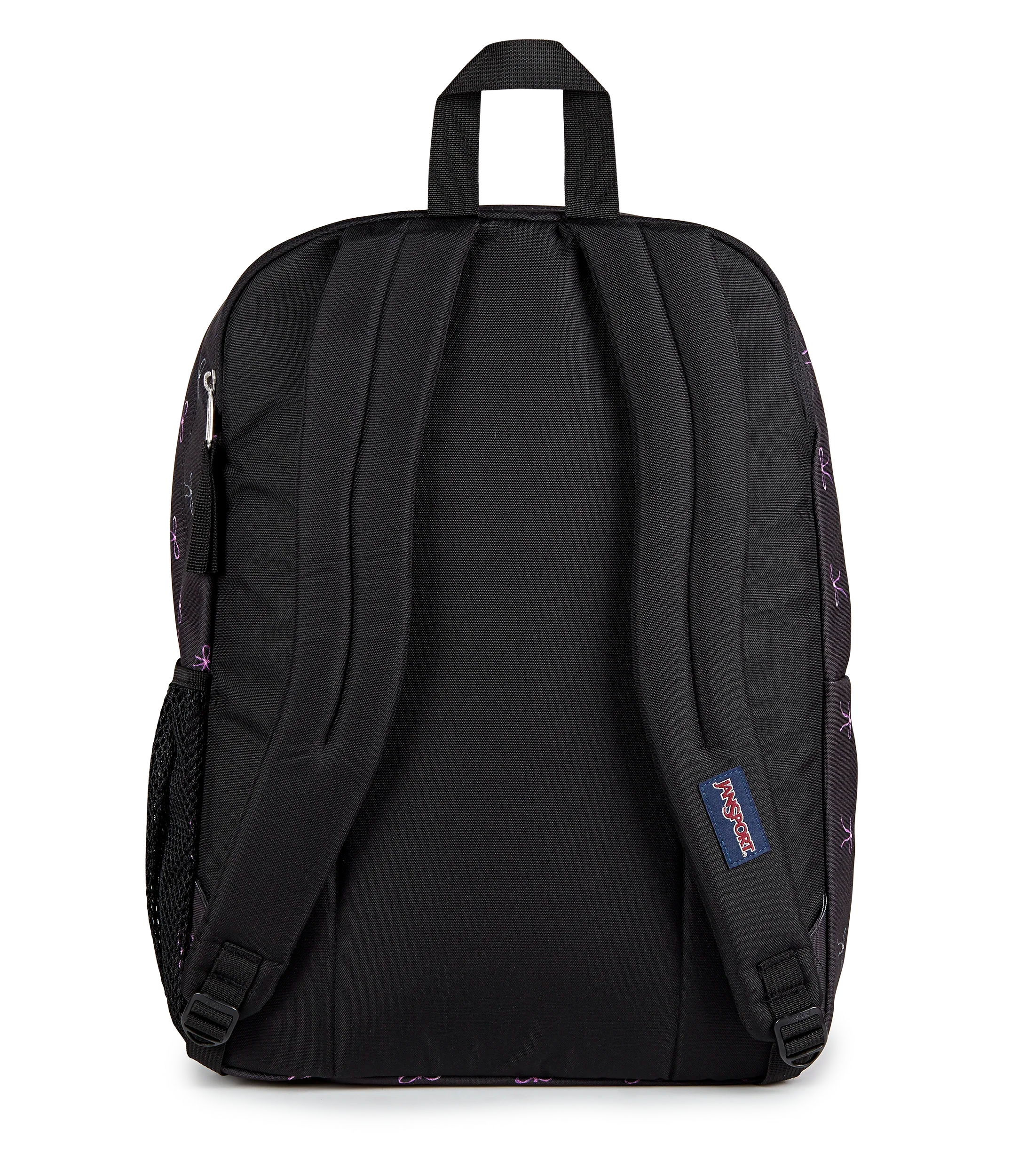 JanSport Big Student Backpack 34L in Bad Bows — back view # color_Bad Bows