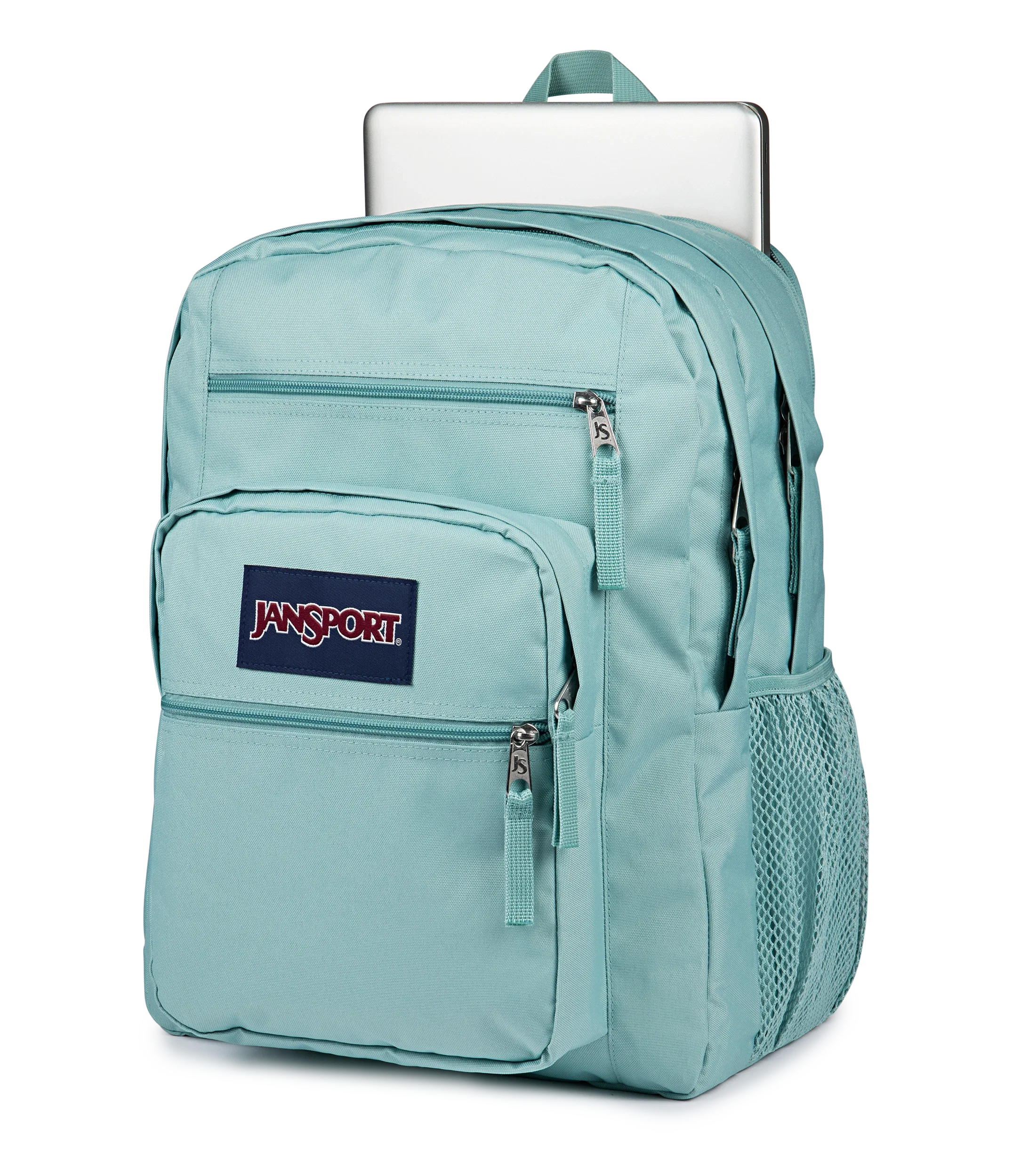 JanSport Big Student Backpack 34L in Faded Sage — detail view 2 # color_Faded Sage