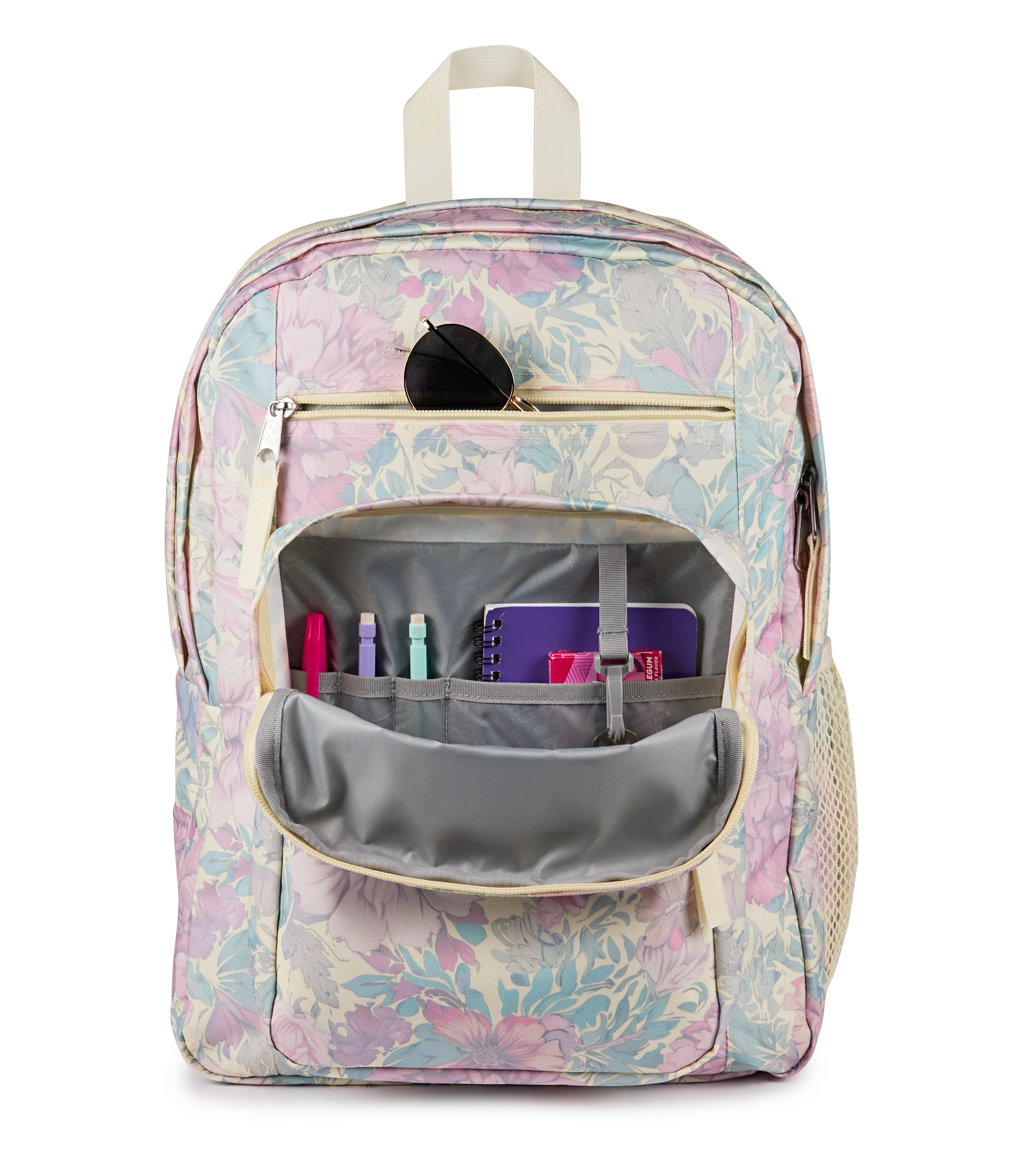 JanSport Big Student Backpack 34L in Faded Tapestry — detail view 3 # color_Faded Tapestry