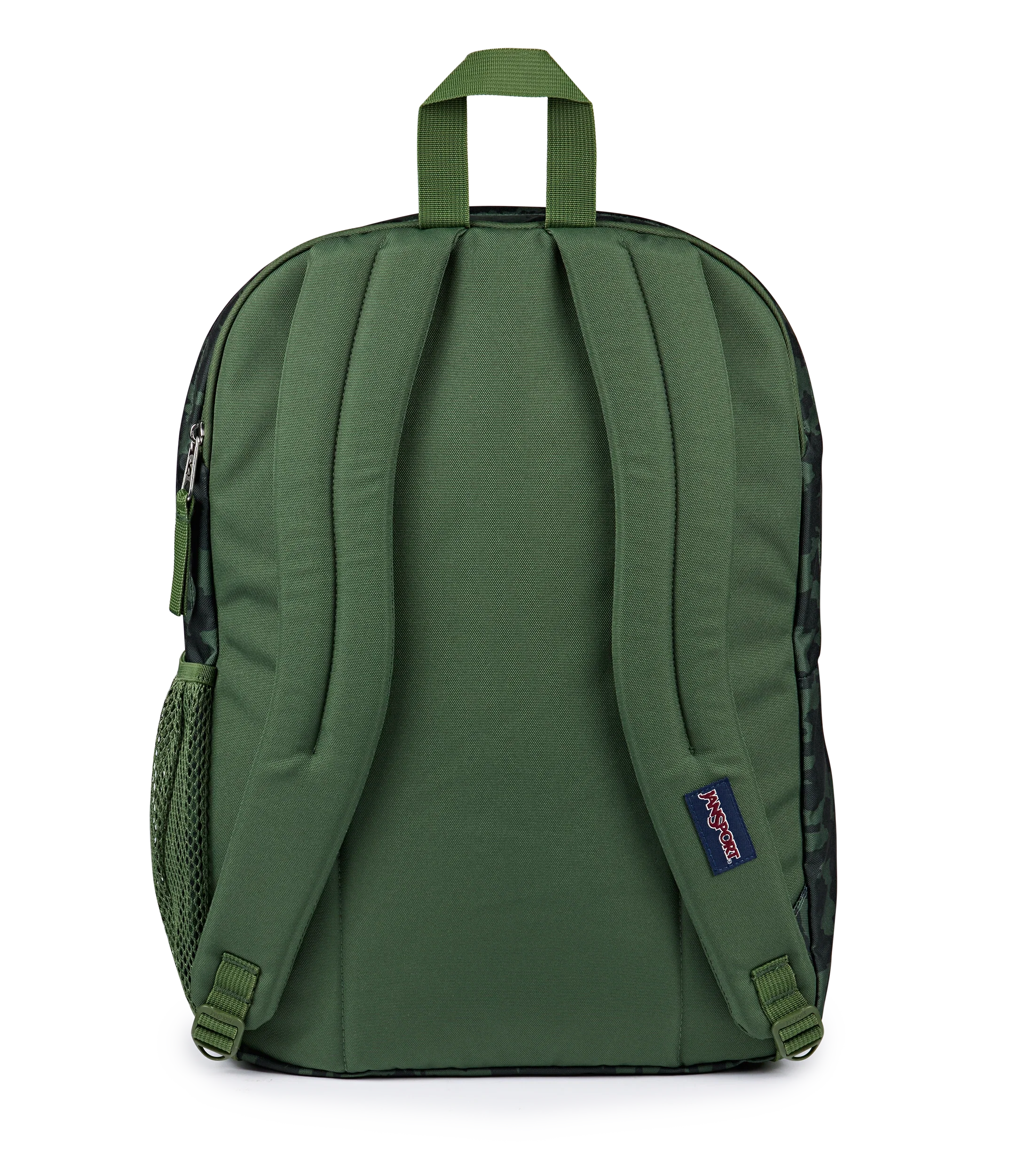 JanSport Big Student Backpack 34L in Camo Illusion — back view # color_Camo Illusion