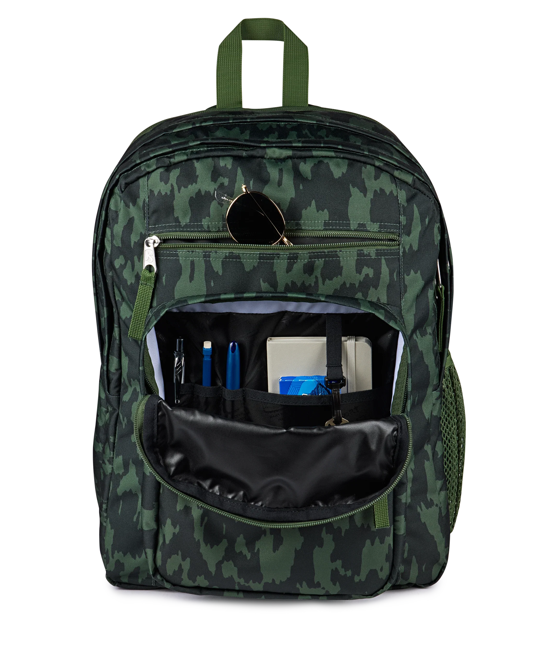 JanSport Big Student Backpack 34L in Camo Illusion — detail view 3 # color_Camo Illusion