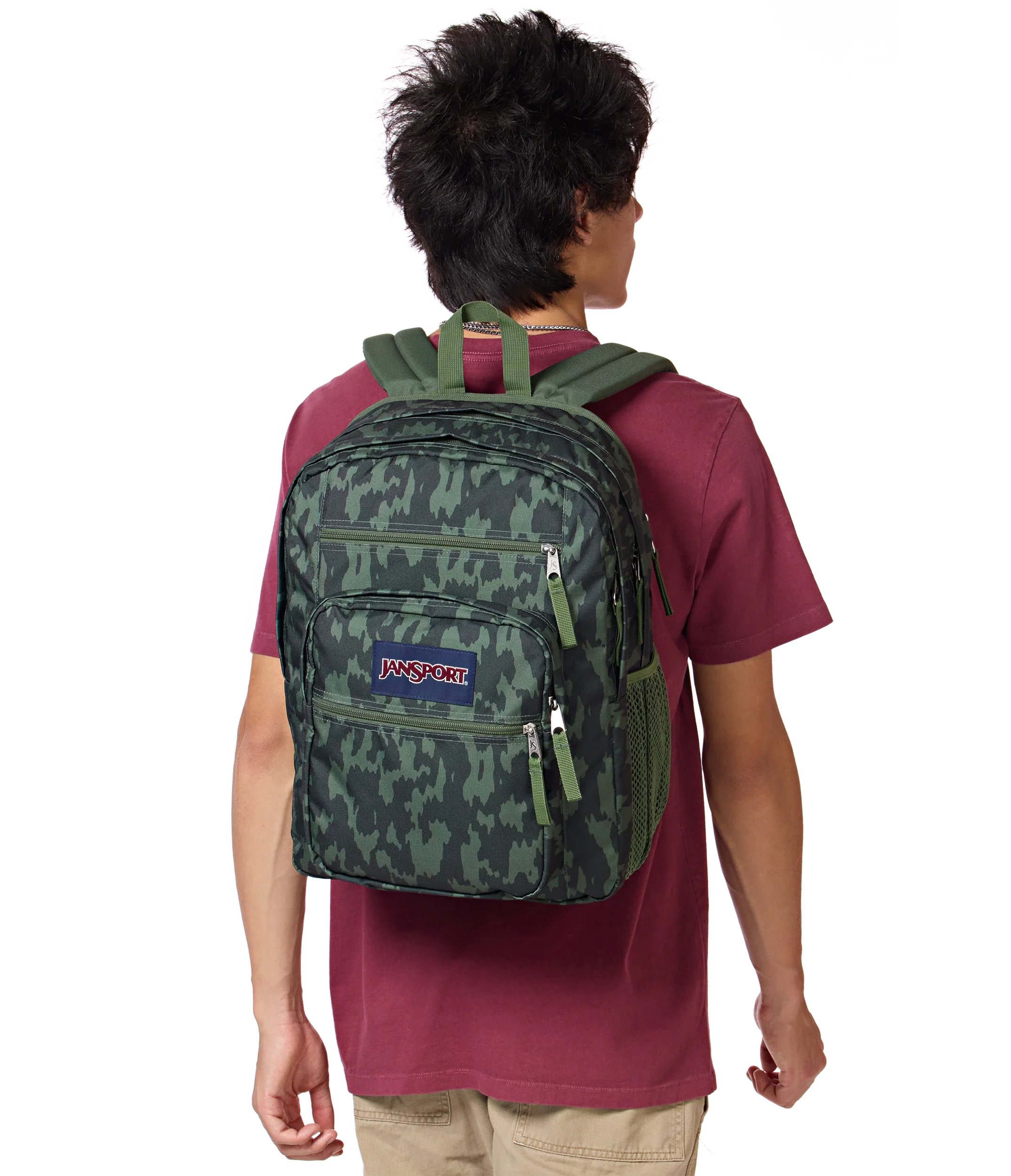 JanSport Big Student Backpack 34L in Camo Illusion — lifestyle # color_Camo Illusion