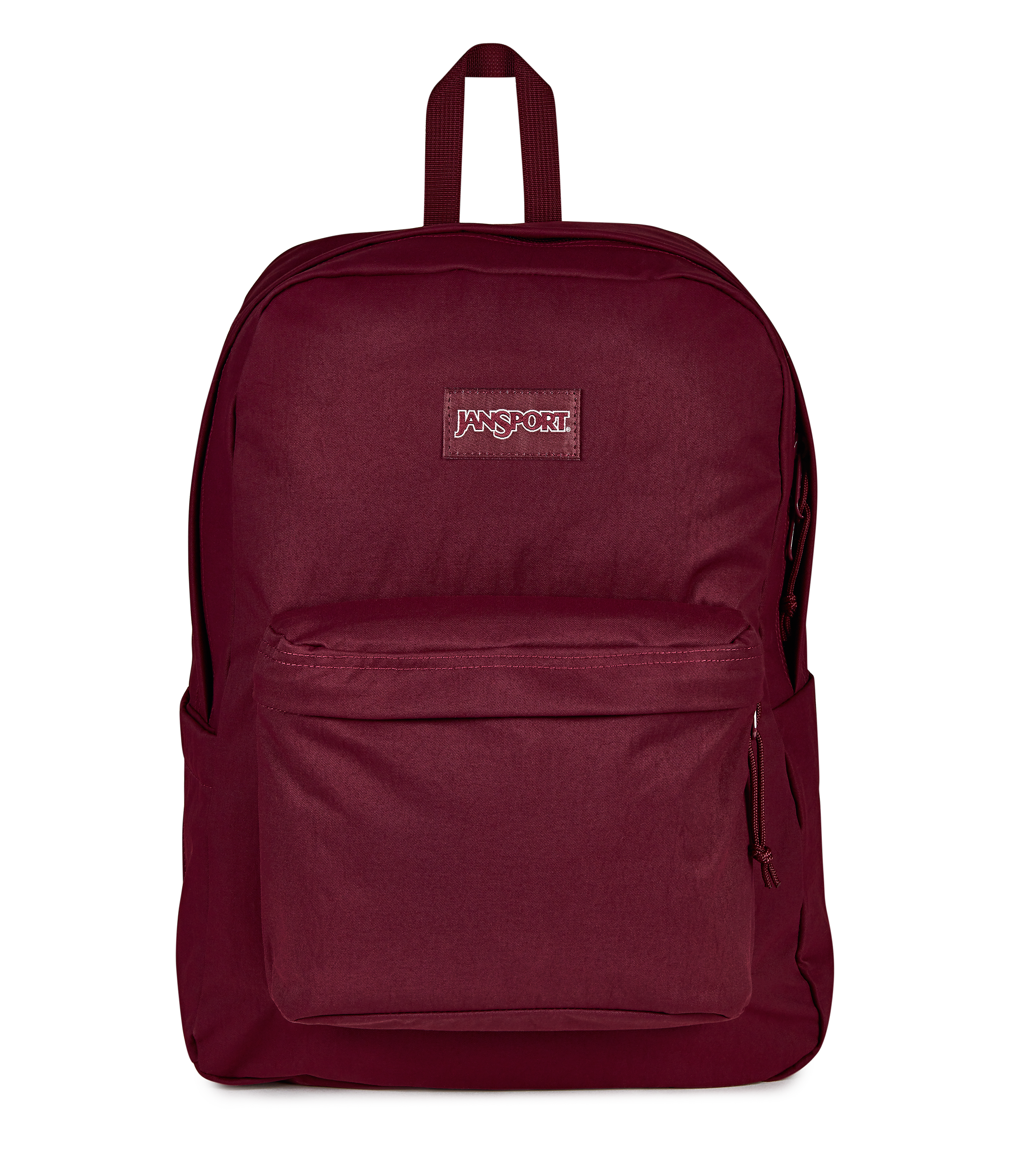 JanSport Superbreak Plus FX in Cherry Lacquer — front view
