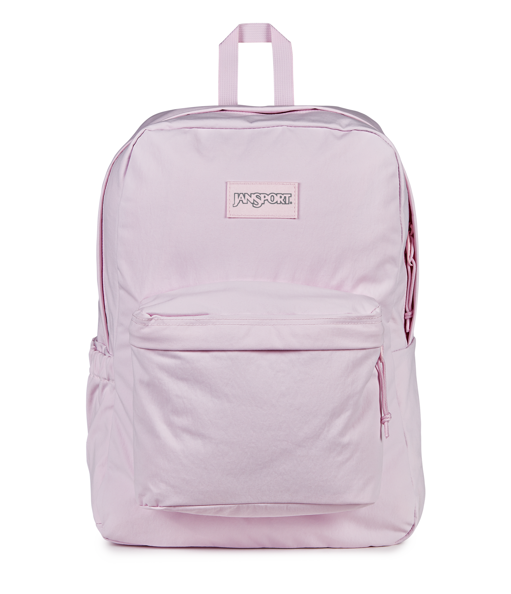 JanSport Superbreak Plus FX in Pink Ice — front view