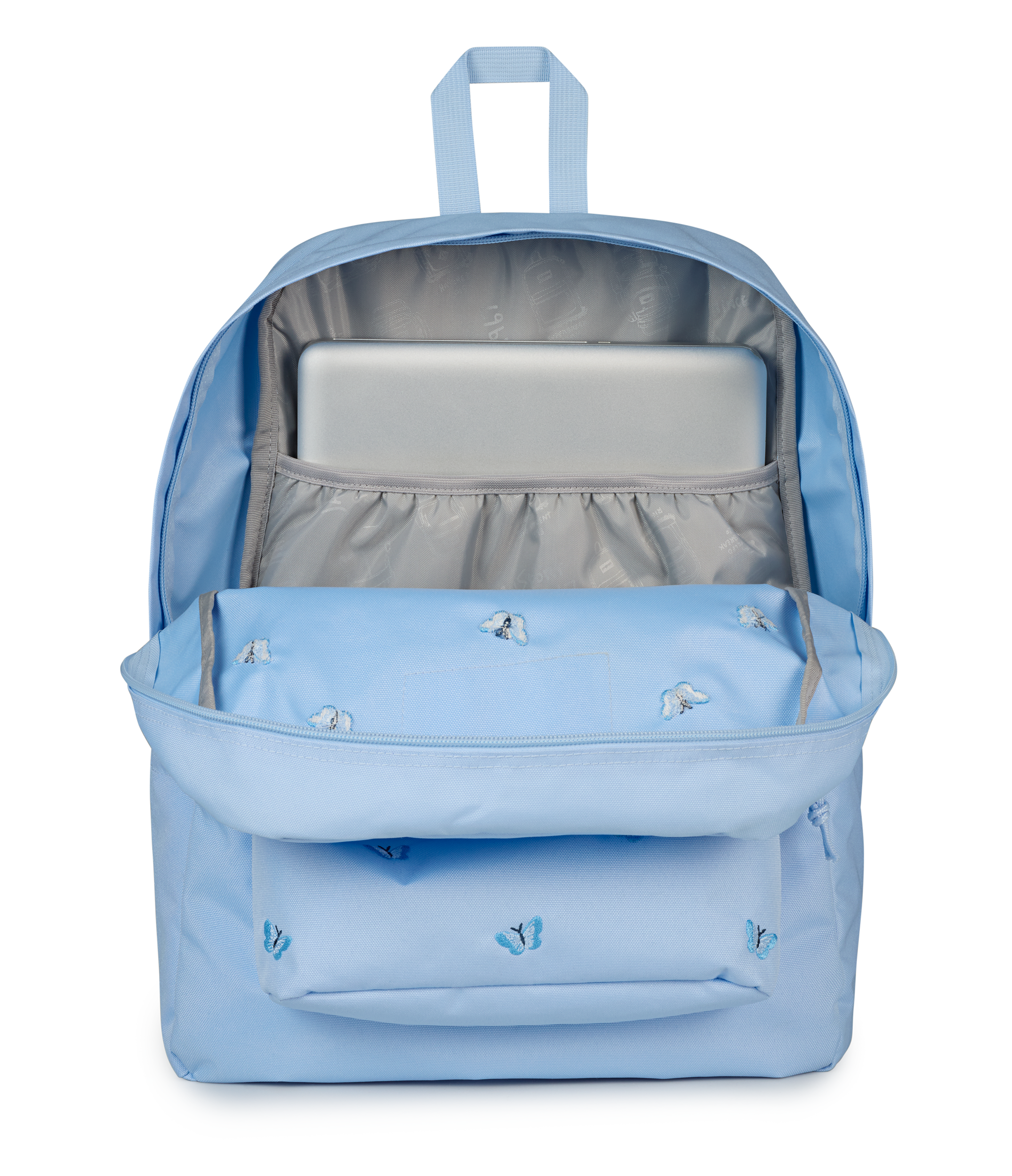 JanSport Superbreak Plus FX in Tiny Butterflies Blue — detail view 2