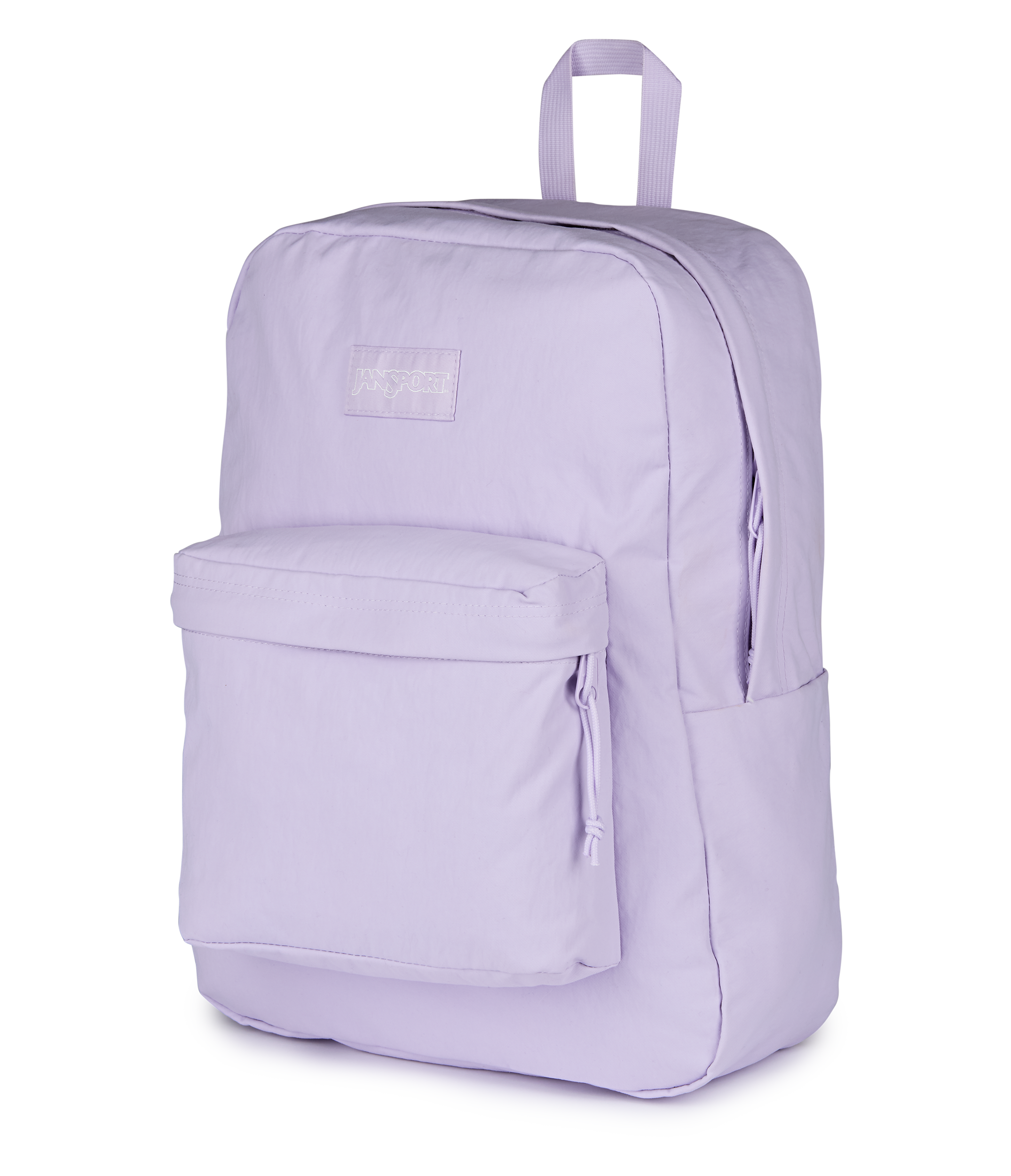 JanSport Superbreak Plus FX in Pastel Lilac — angle view 3