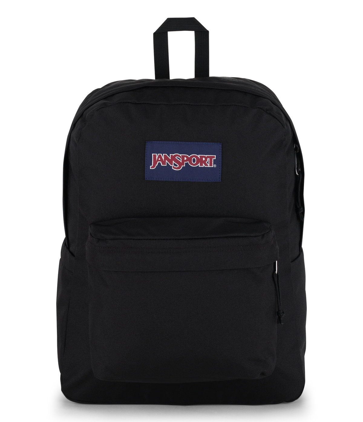 JanSport SuperBreak Plus Iconic Style in Black — front view