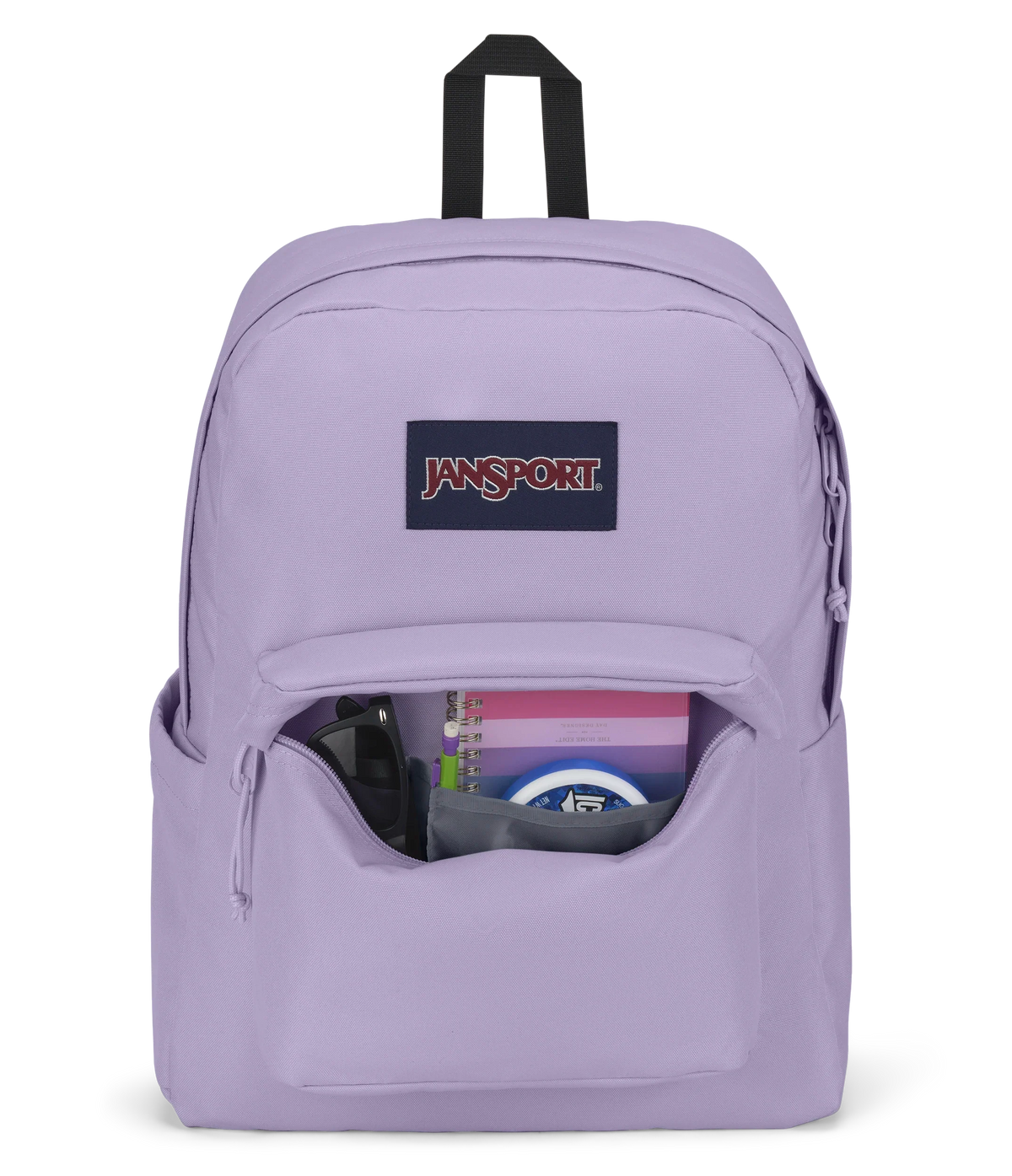 JanSport SuperBreak Plus Iconic Style in Pastel Lilac — detail view 3