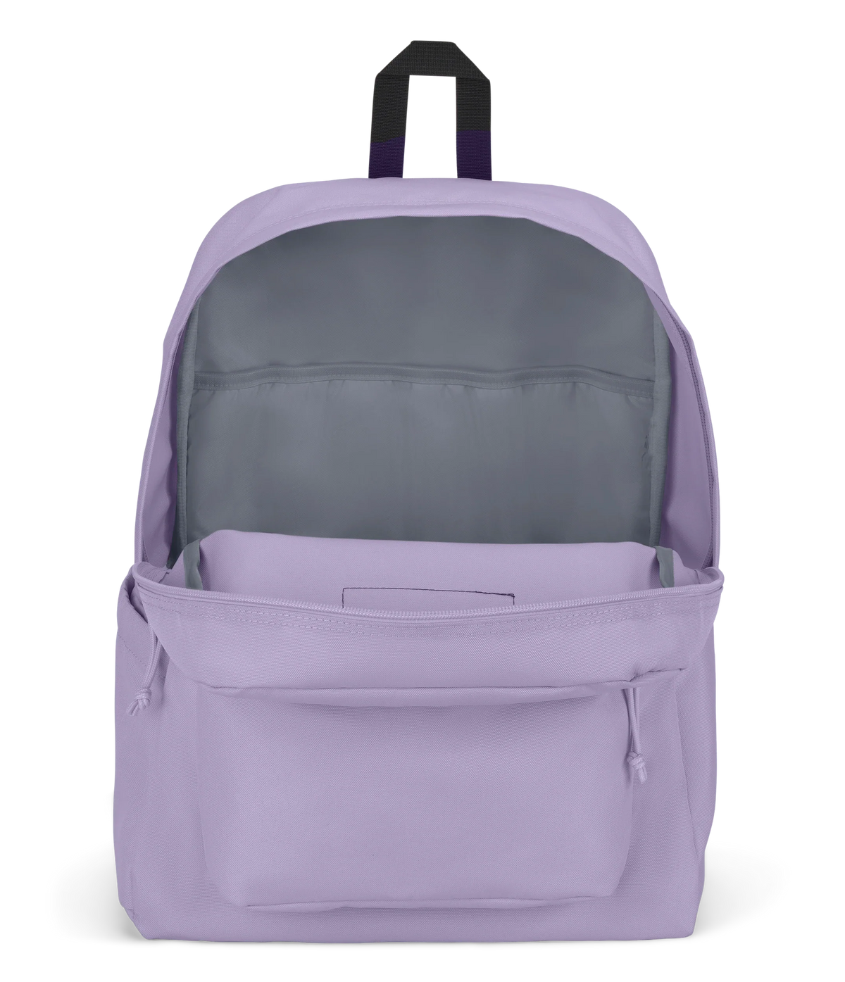 JanSport SuperBreak Plus Iconic Style in Pastel Lilac — interior view