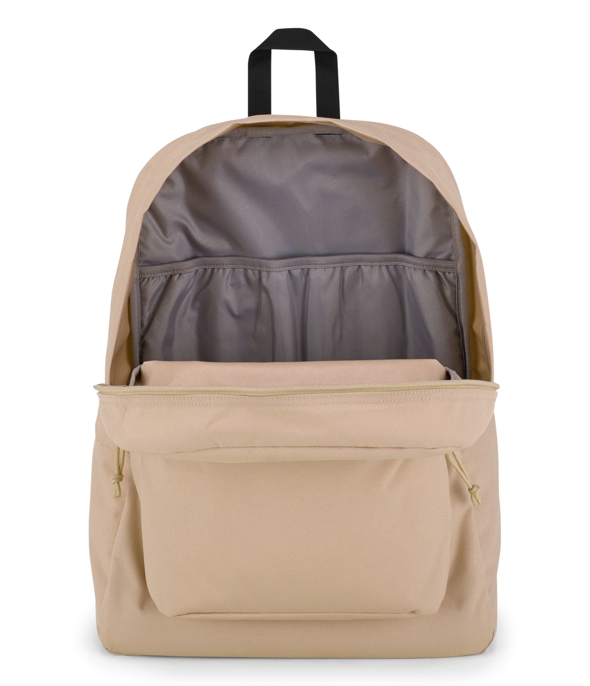 JanSport SuperBreak Plus Iconic Style in Travertine — interior view
