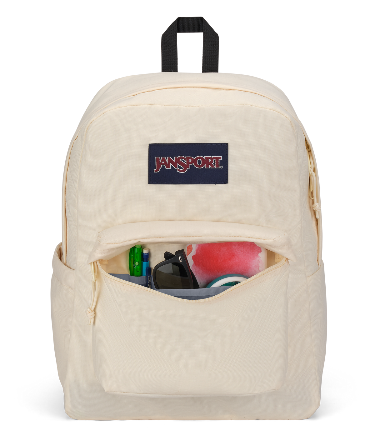 JanSport SuperBreak Plus Iconic Style in Coconut — detail view 3