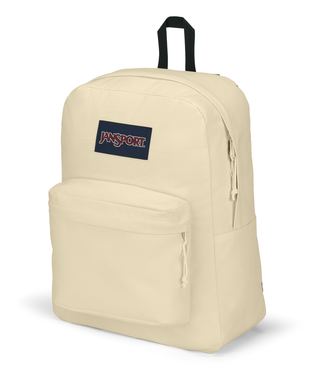JanSport SuperBreak Plus Iconic Style in Coconut — angle view
