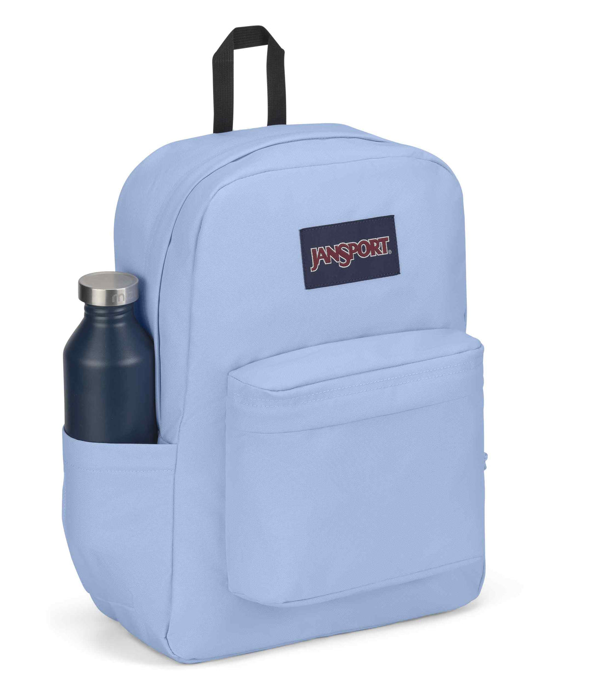 JanSport SuperBreak Plus Iconic Style in Hydrangea — detail view