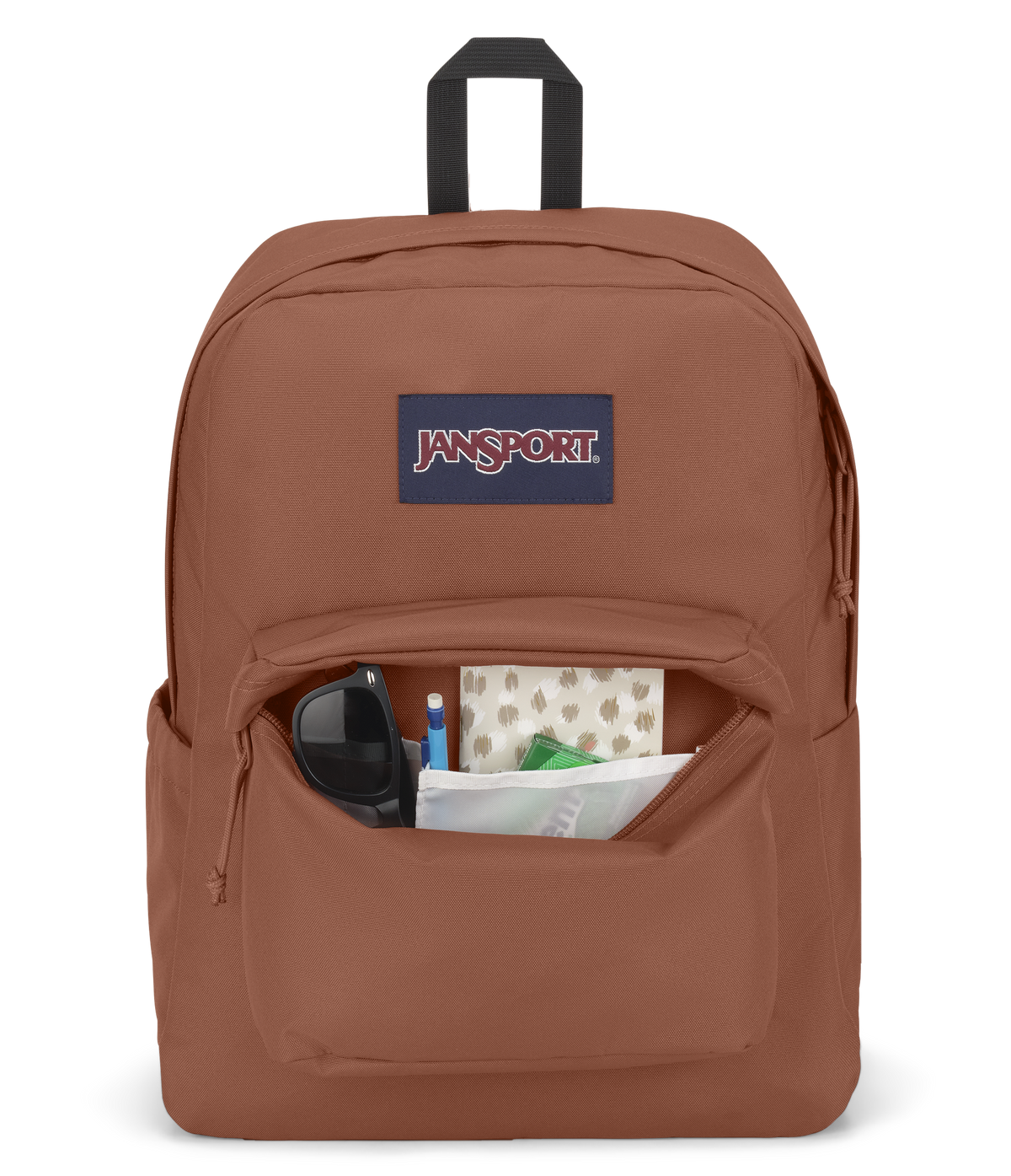 JanSport SuperBreak Plus Iconic Style in Brown Patina — detail view 3