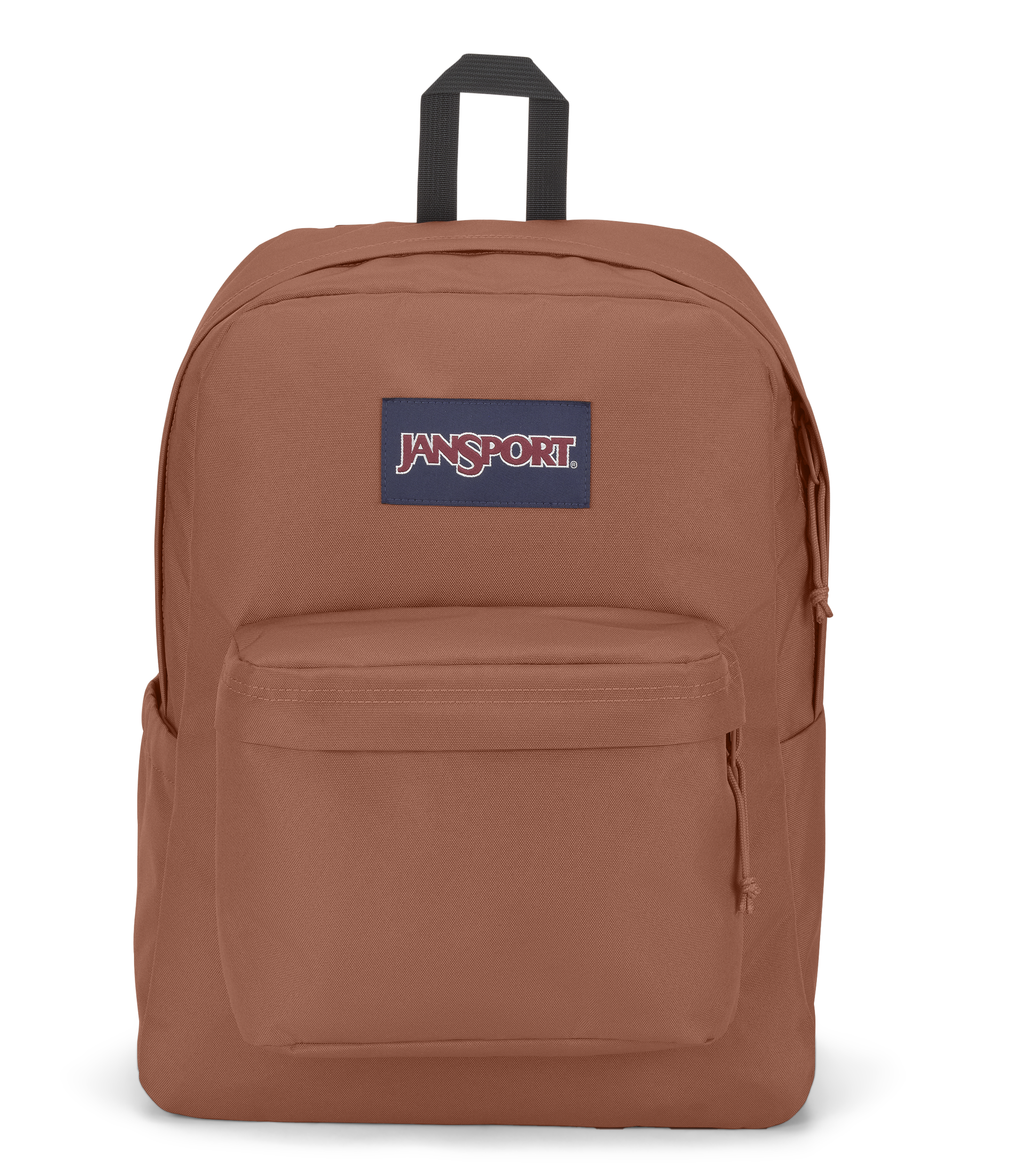 JanSport SuperBreak Plus Iconic Style in Brown Patina — front view # color_Brown Patina
