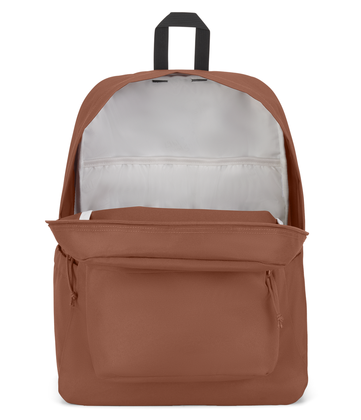 JanSport SuperBreak Plus Iconic Style in Brown Patina — interior view