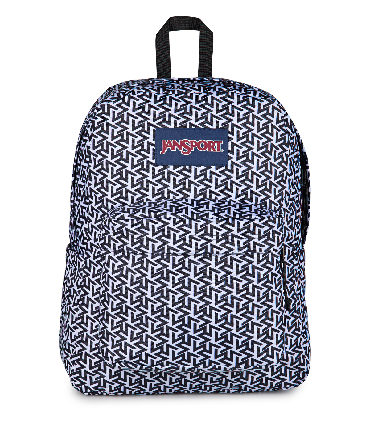 JanSport SuperBreak Plus Iconic Style in Team Colors White — front view # color_Team Colors White