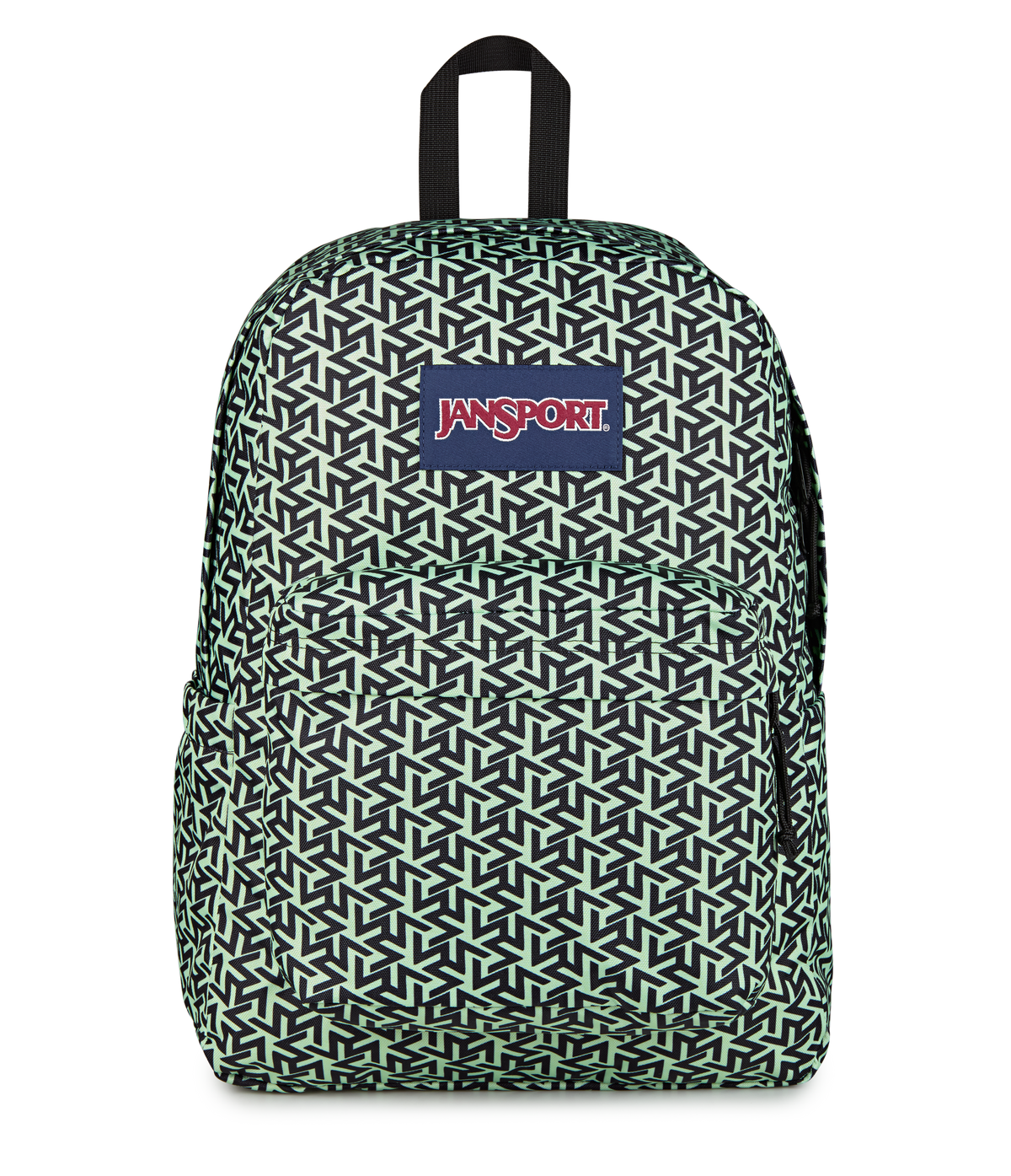 JanSport SuperBreak Plus Iconic Style in Team Colors Bratty — front view # color_Team Colors Bratty