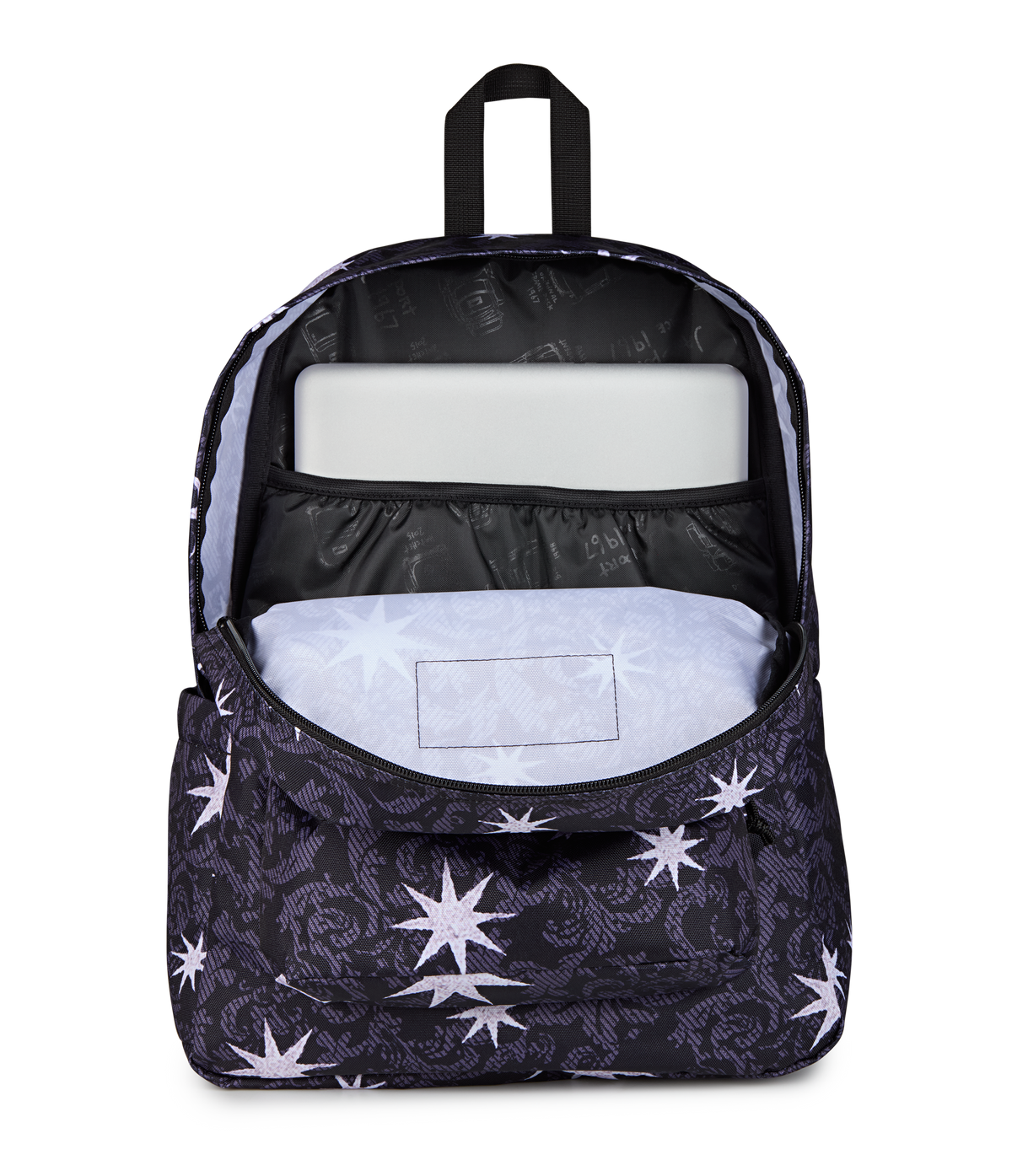 JanSport SuperBreak Plus Iconic Style in Castle Tapestry — interior view