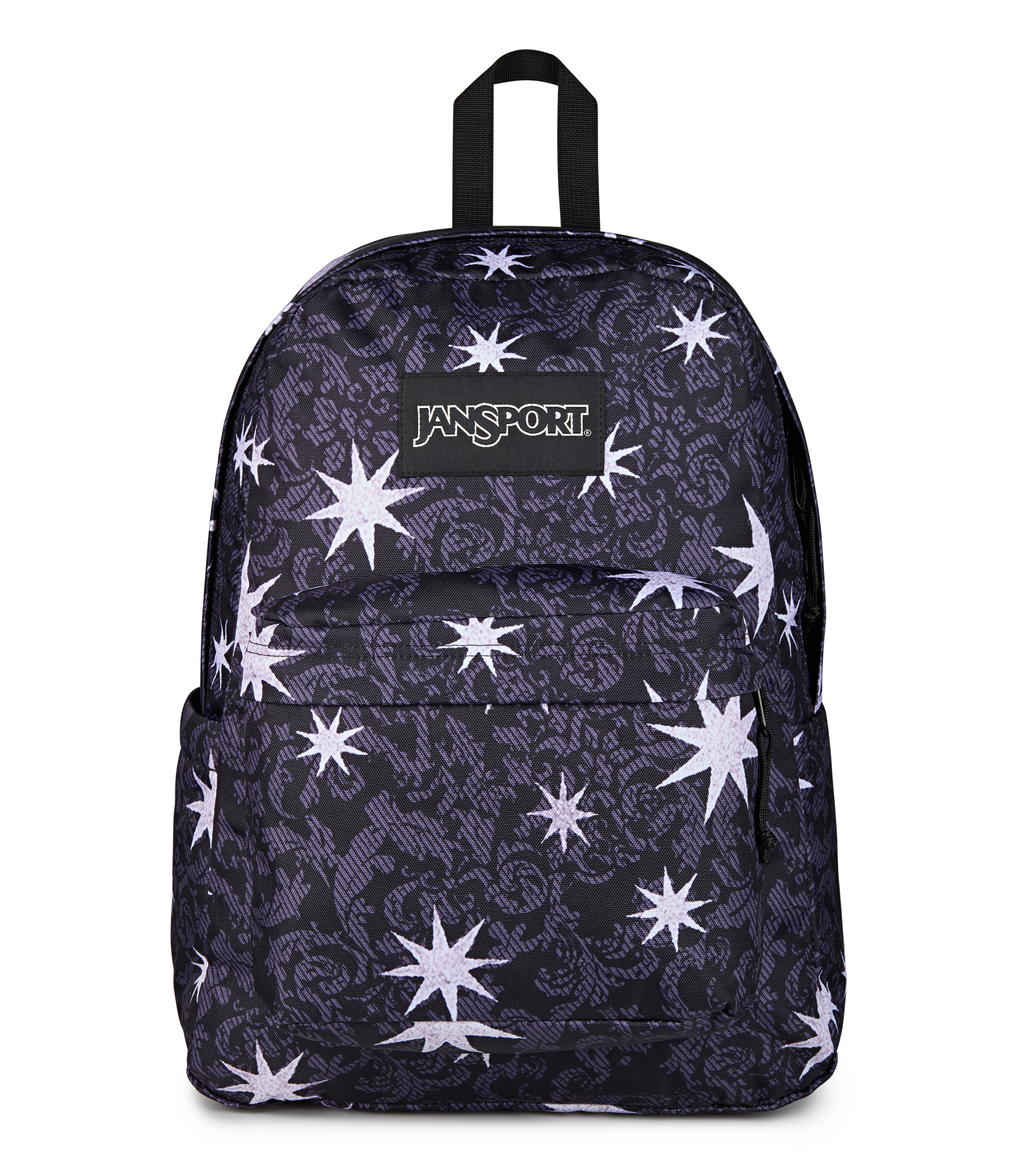 JanSport SuperBreak Plus Iconic Style in Castle Tapestry — front view # color_Castle Tapestry