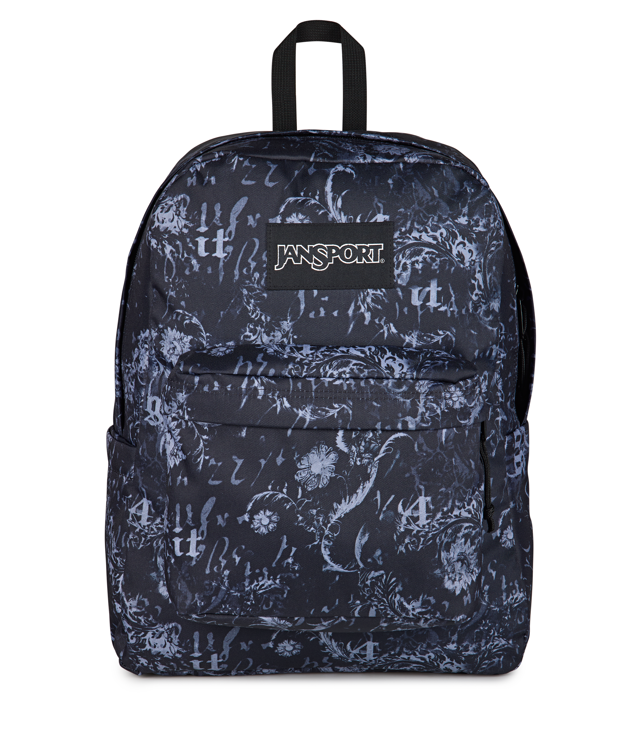 JanSport SuperBreak Plus Iconic Style in Afflicted — front view # color_Afflicted