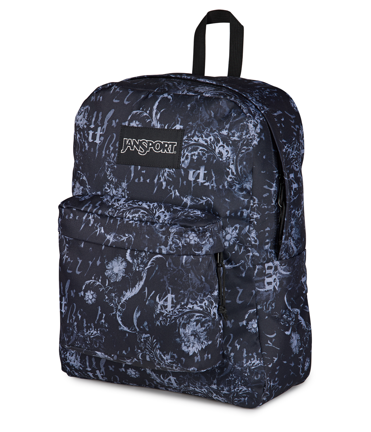JanSport SuperBreak Plus Iconic Style in Afflicted — angle view