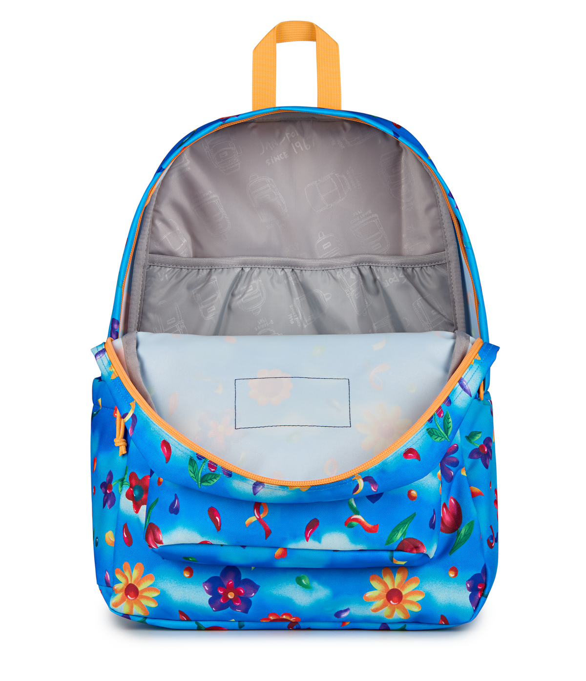 JanSport SuperBreak Plus Iconic Style in Daydream Floral — interior view