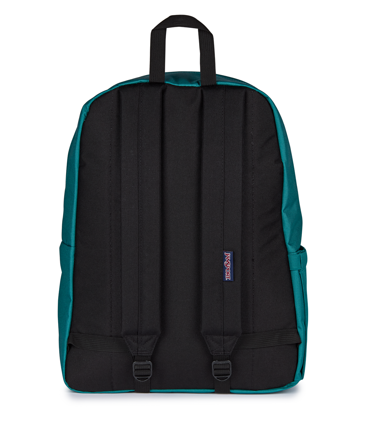 JanSport SuperBreak Plus Iconic Style in Emerald Pool — back view