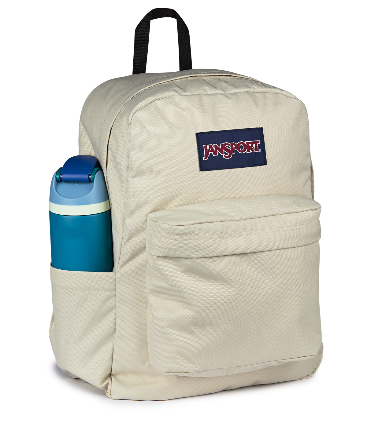 JanSport SuperBreak Plus Iconic Style in Moon Mist — detail view