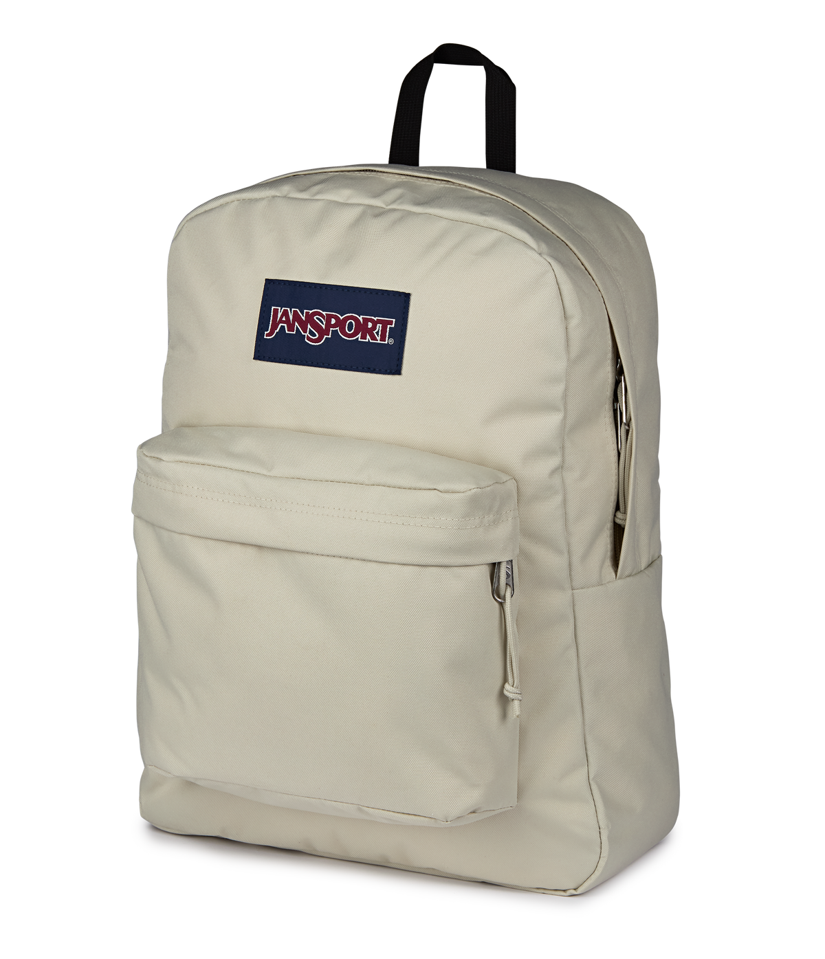 JanSport SuperBreak Plus Iconic Style in Moon Mist — angle view