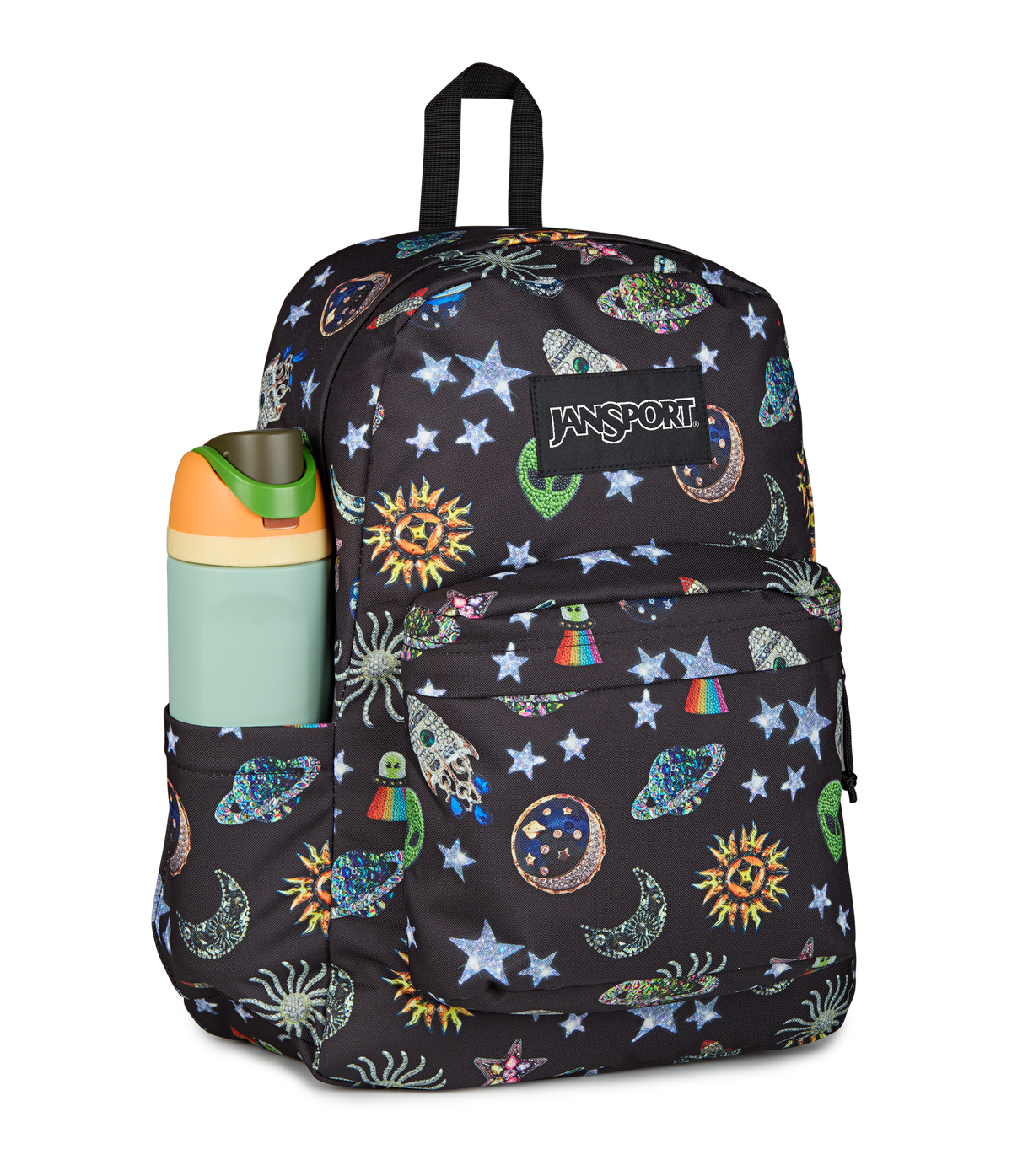 JanSport SuperBreak Plus Iconic Style in Galaxy Glam — detail view