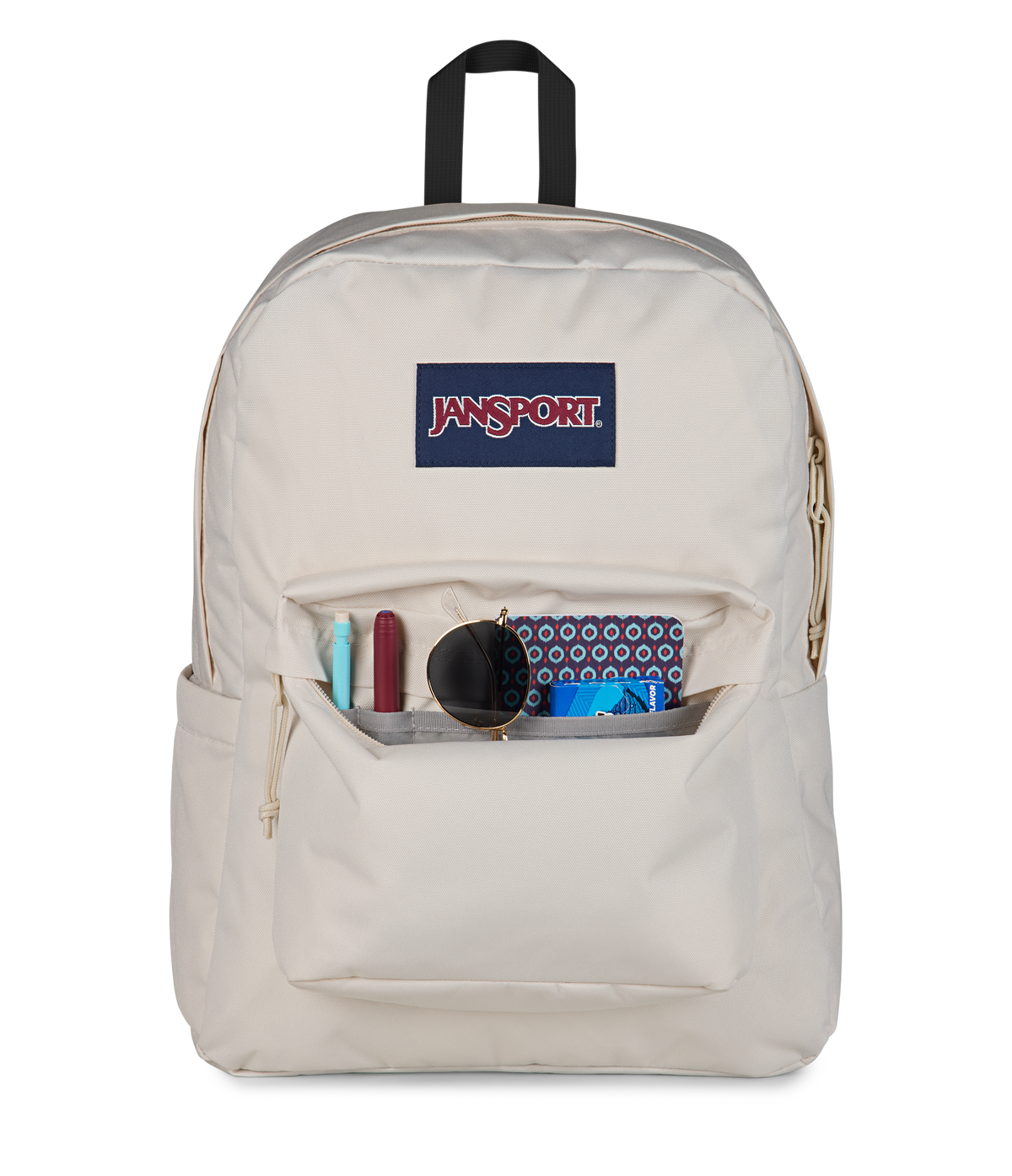JanSport SuperBreak Plus Iconic Style in Moon Flower — detail view 3