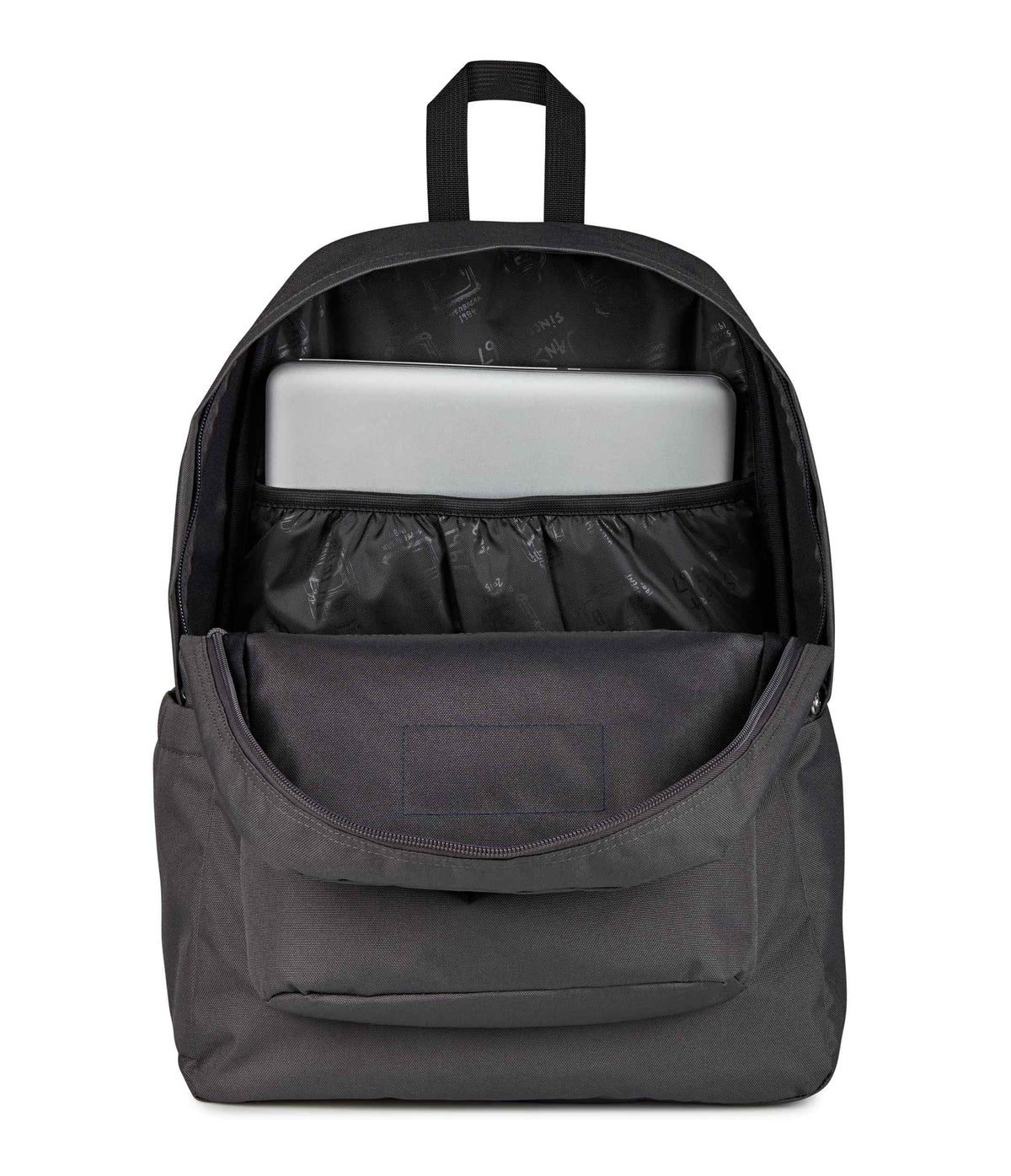 JanSport SuperBreak Plus Iconic Style in Smokey Grit — detail view 2