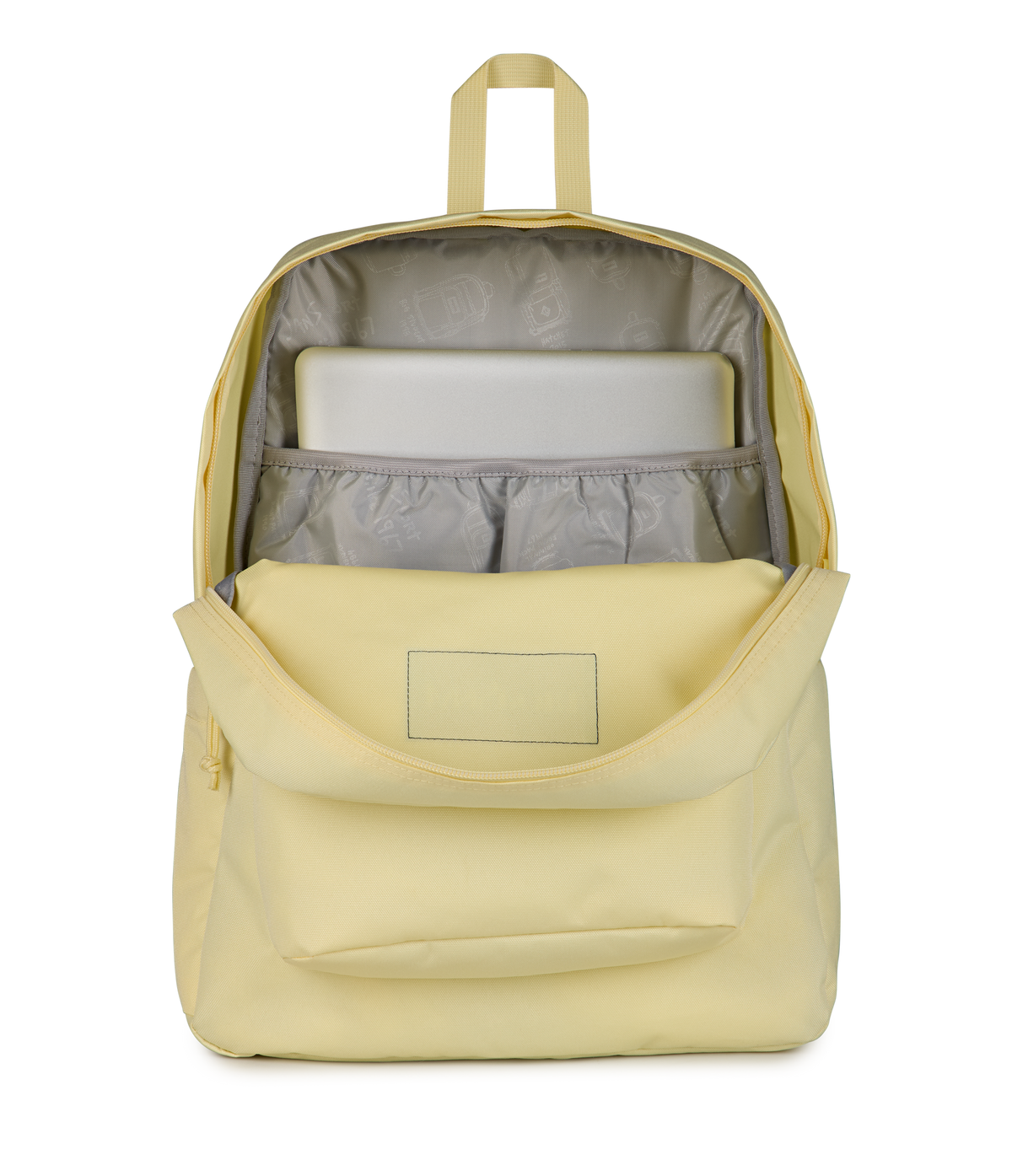 JanSport SuperBreak Plus Iconic Style in Lemon Ice — detail view 2