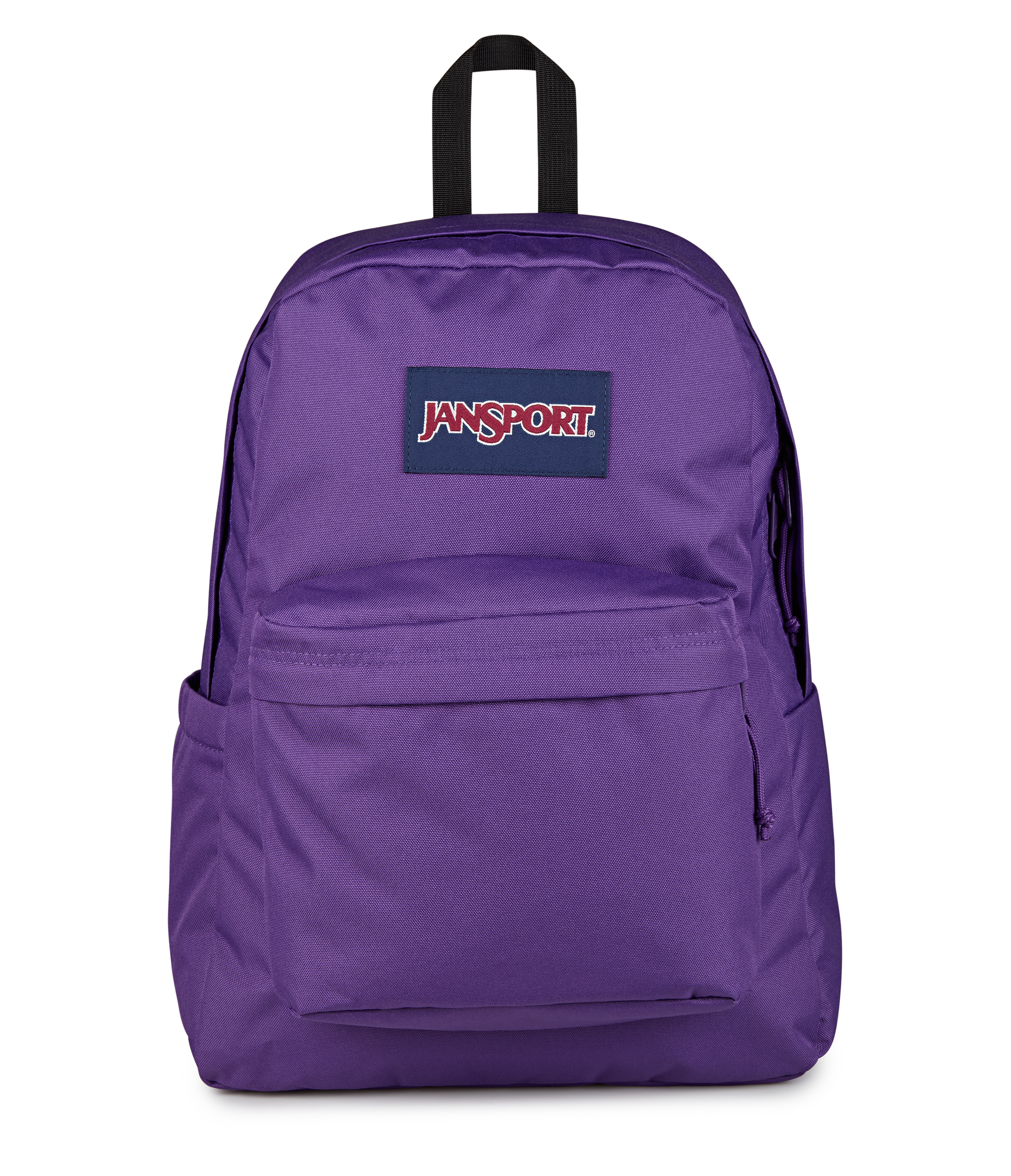 JanSport SuperBreak Plus Iconic Style in Grape Jelly — front view # color_Grape Jelly