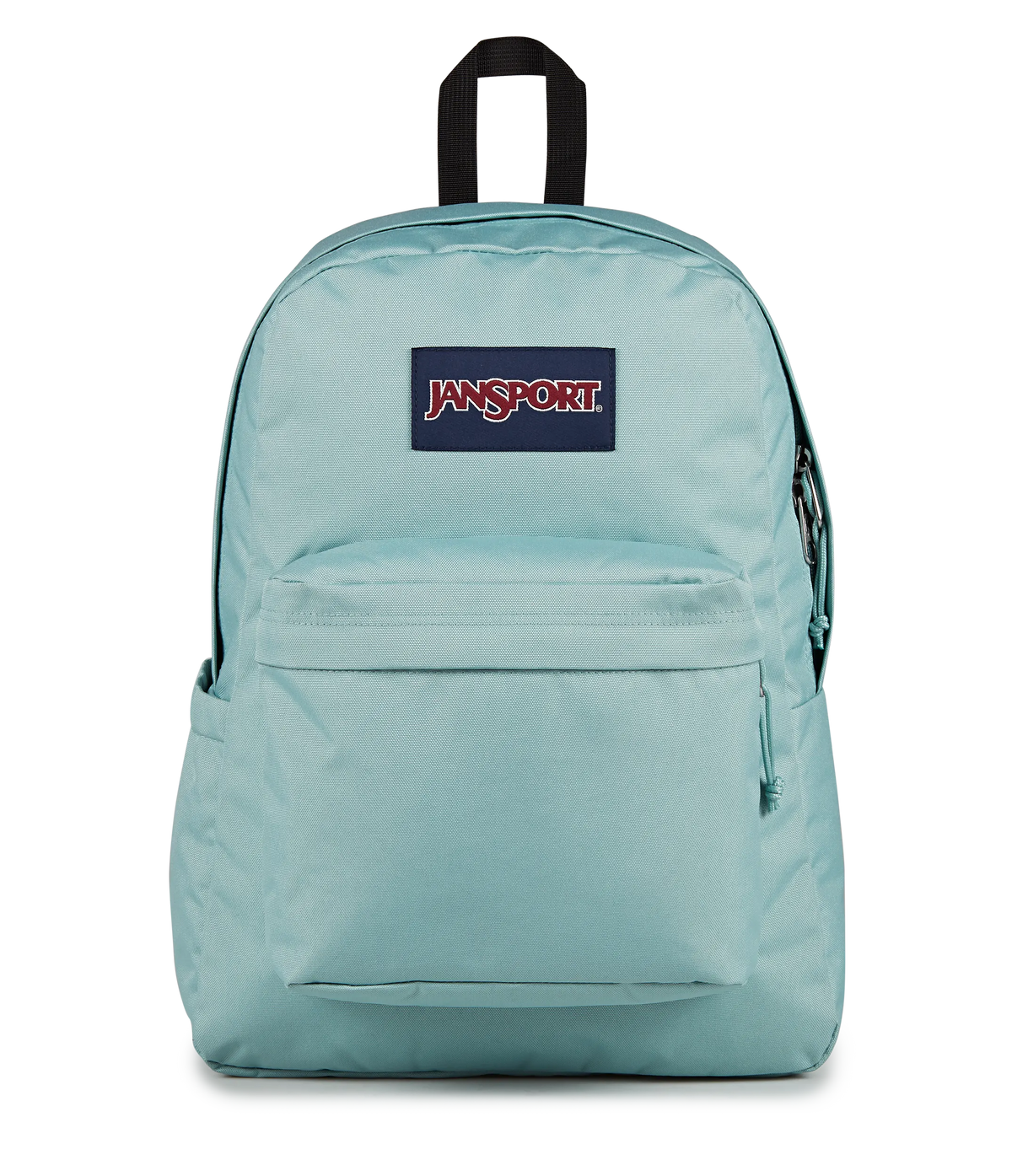 JanSport SuperBreak Plus Iconic Style in Faded Sage — front view