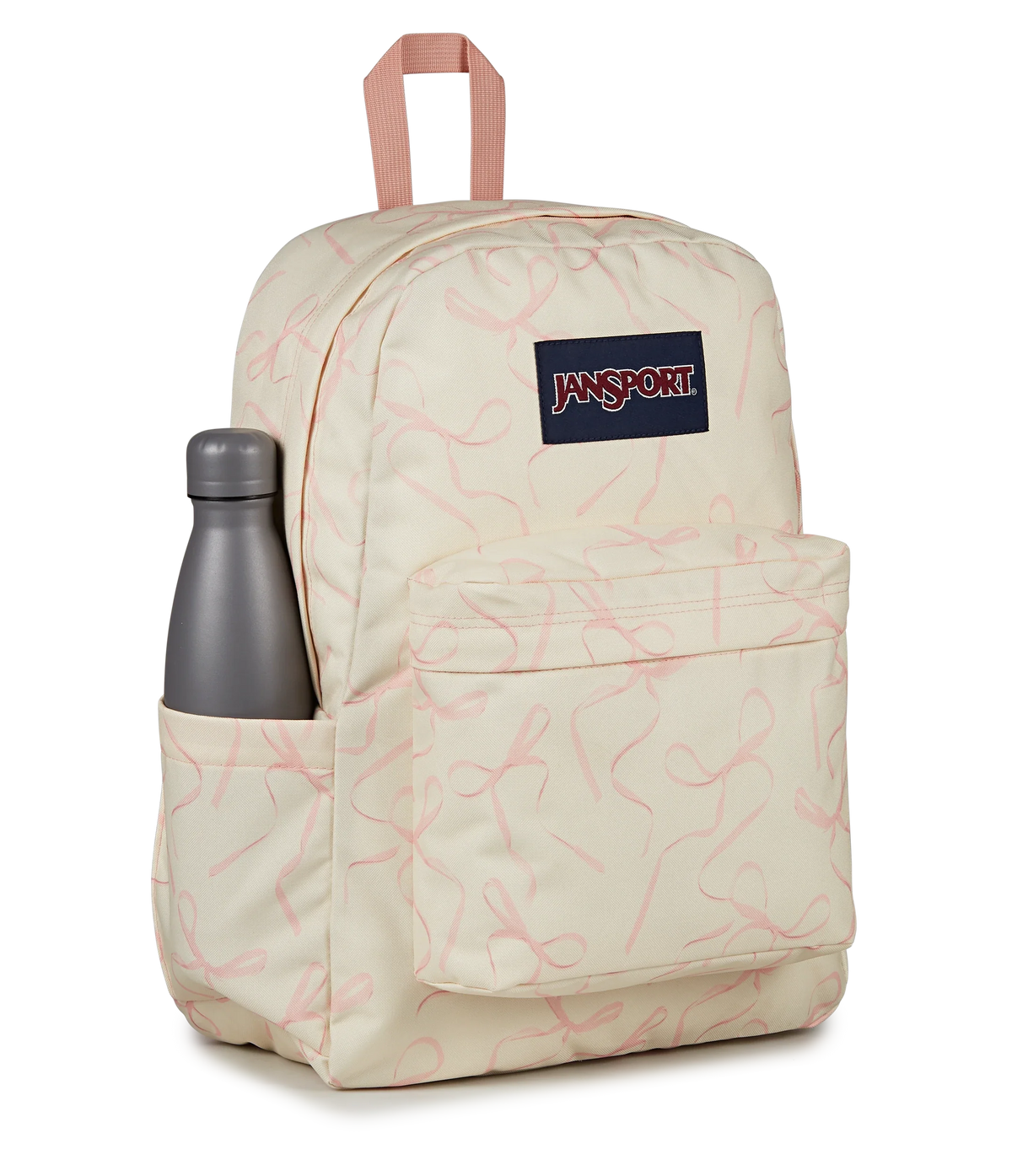 JanSport SuperBreak Plus Iconic Style in Rows of Bows — detail view