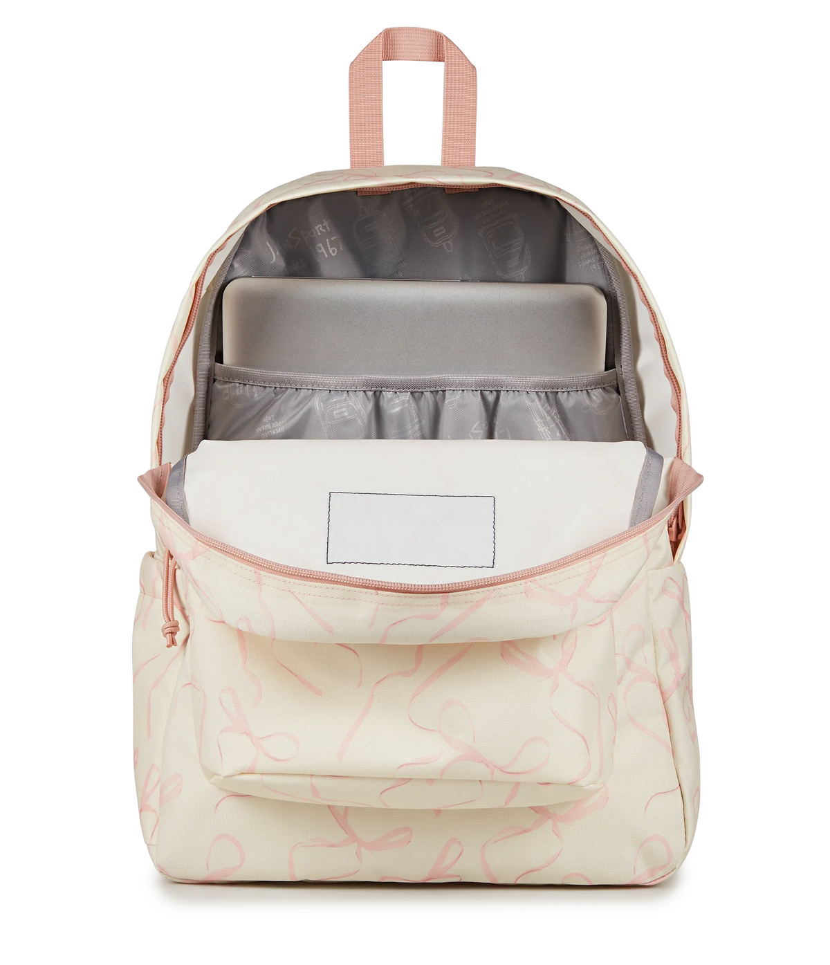 JanSport SuperBreak Plus Iconic Style in Rows of Bows — detail view 2
