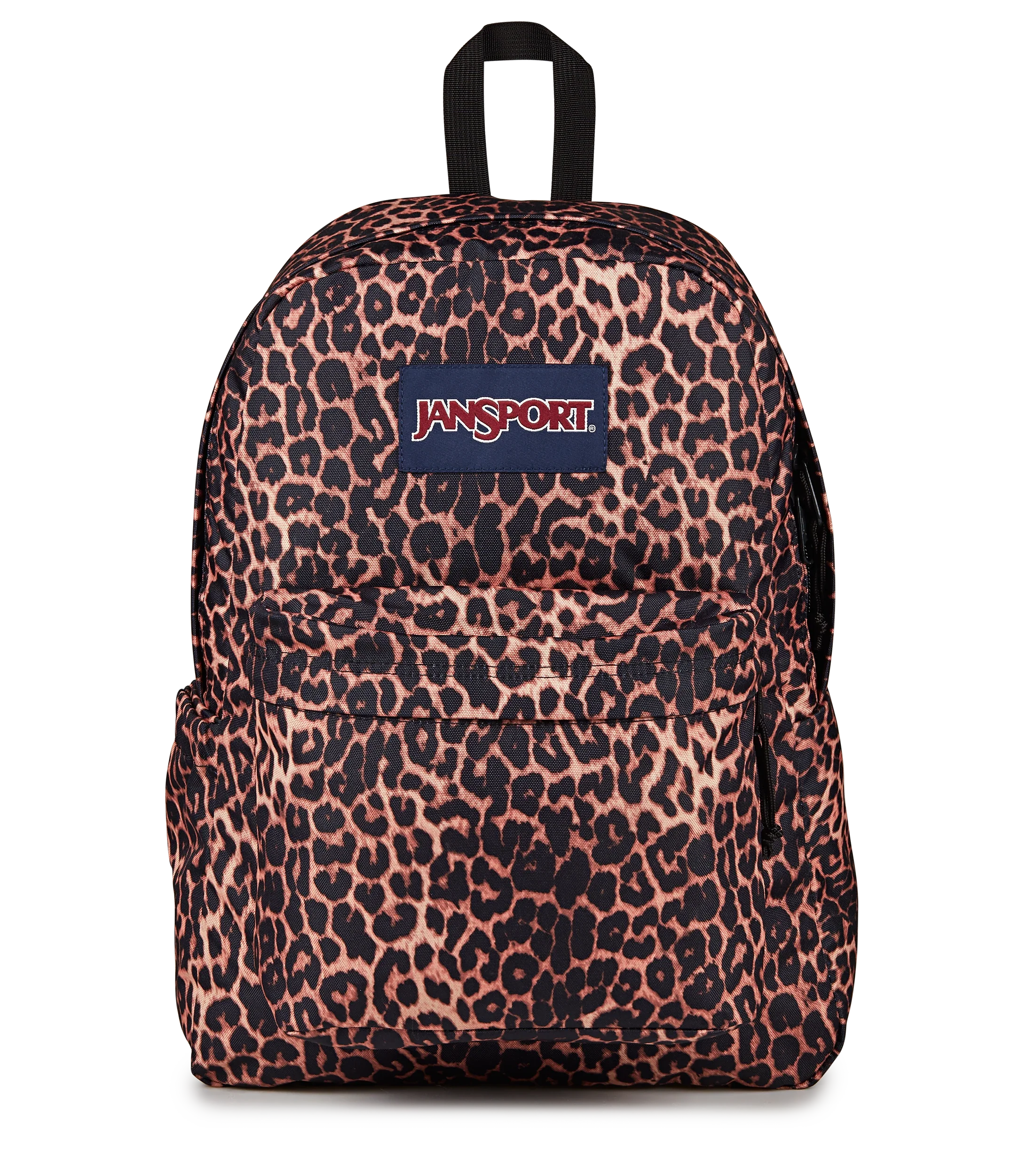 JanSport SuperBreak Plus Iconic Style in Animal Illusion — front view # color_Animal Illusion